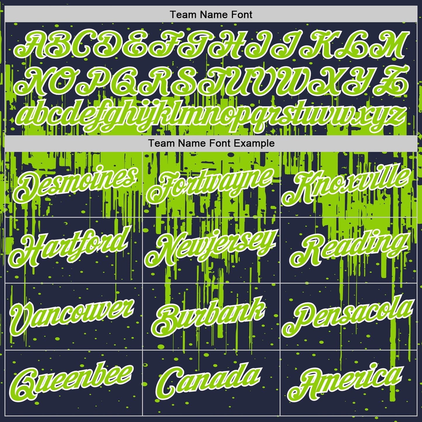 Custom Navy Neon Green-White Dripping Splatter Paint Performance T-Shirt view 3