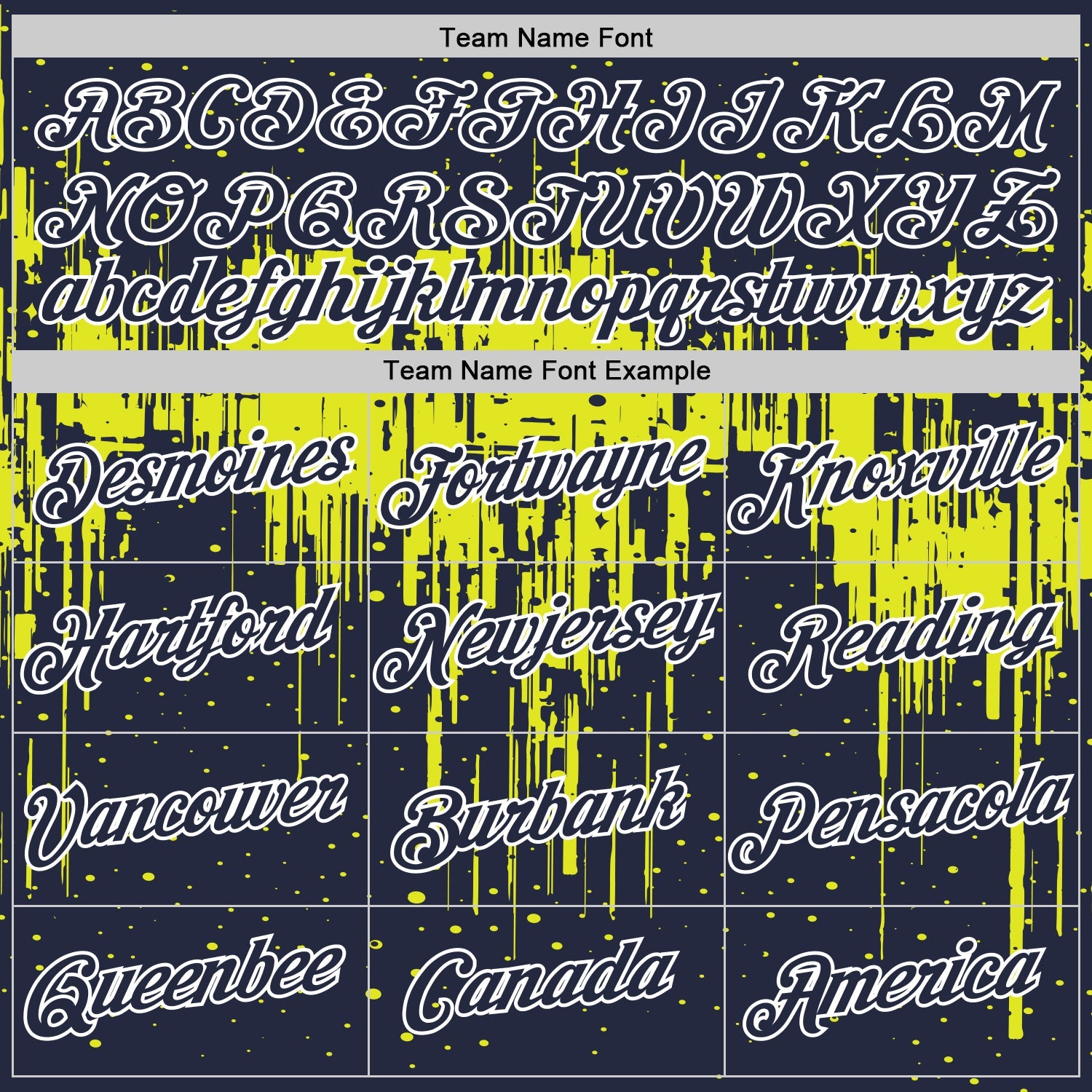 Custom Navy Neon Yellow-White Dripping Splatter Paint Performance T-Shirt view 3