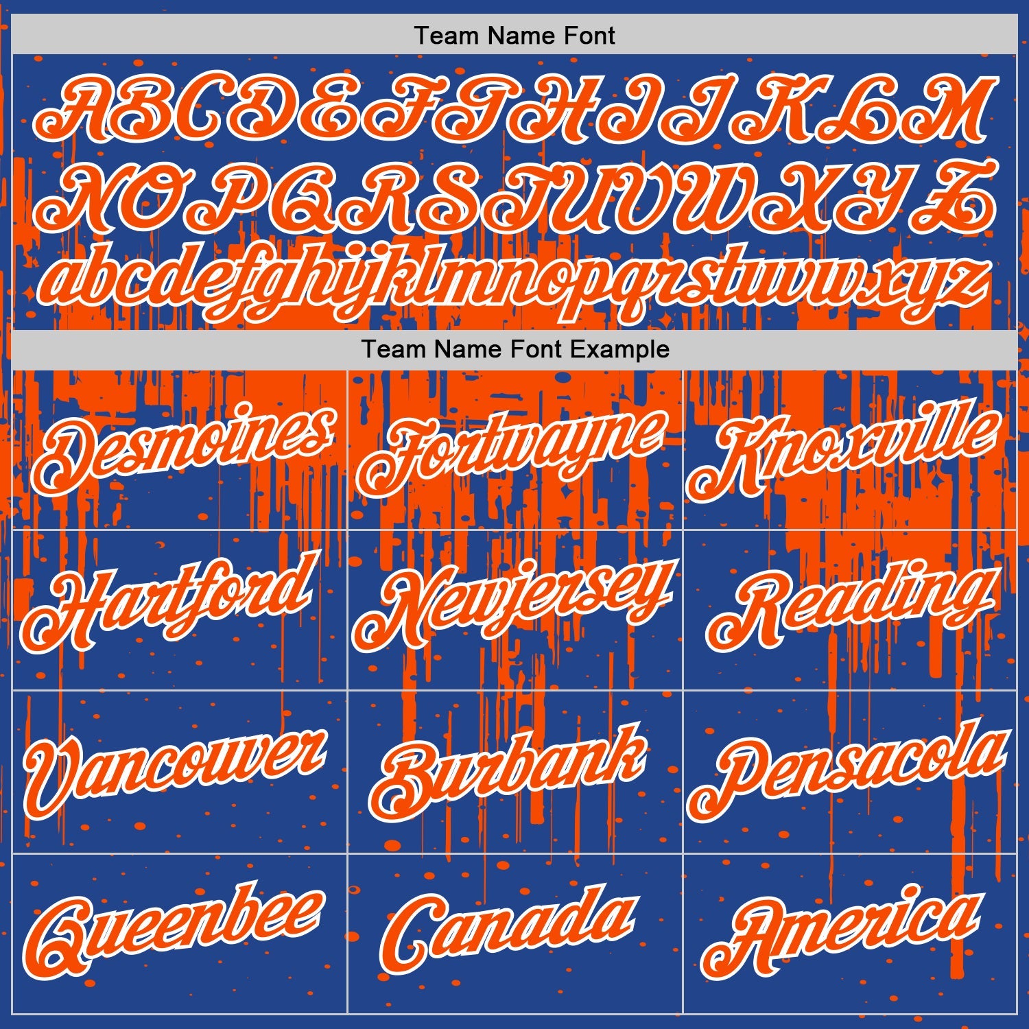 Custom Royal Orange-White Dripping Splatter Paint Performance T-Shirt view 3