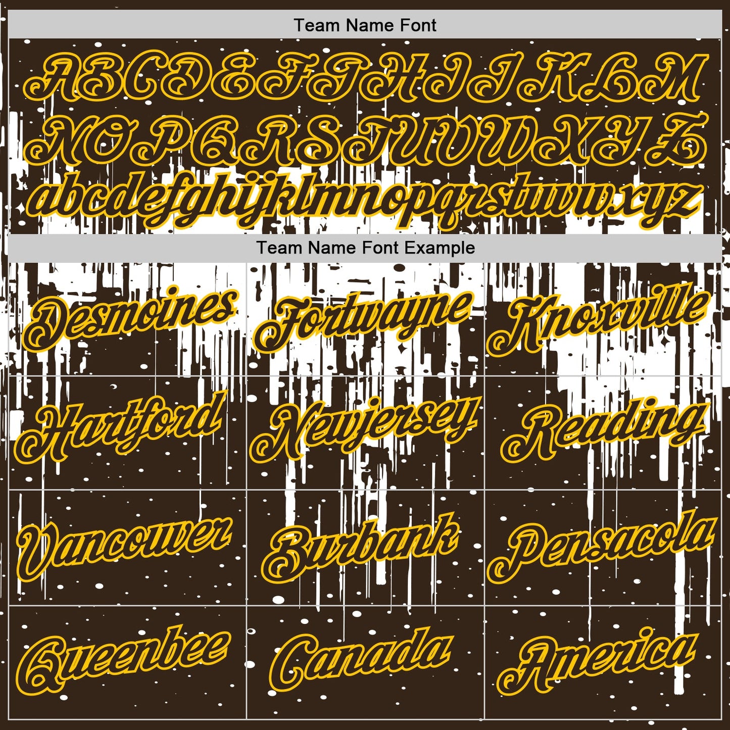 Custom Brown White-Yellow Dripping Splatter Paint Performance T-Shirt view 3