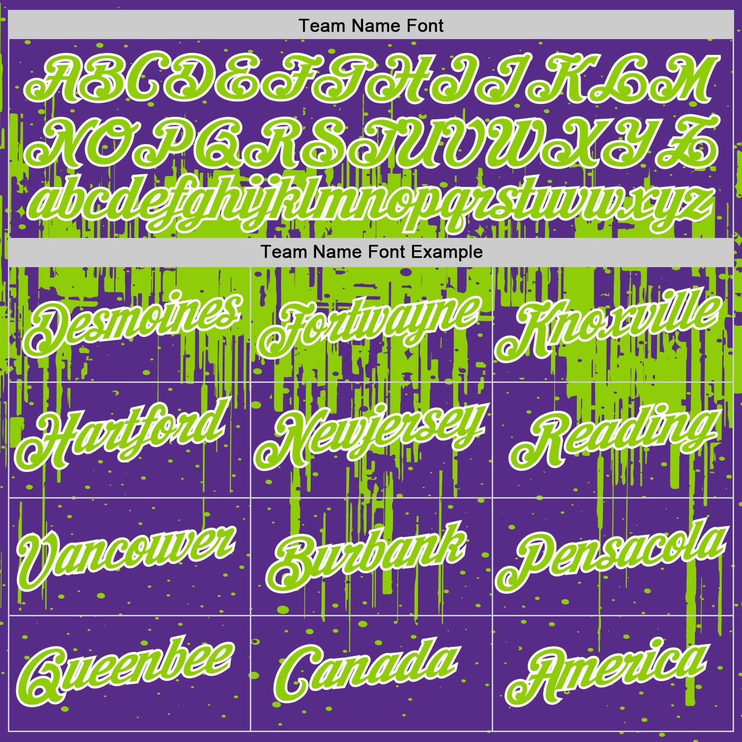 Custom Purple Neon Green-White Dripping Splatter Paint Performance T-Shirt view 3