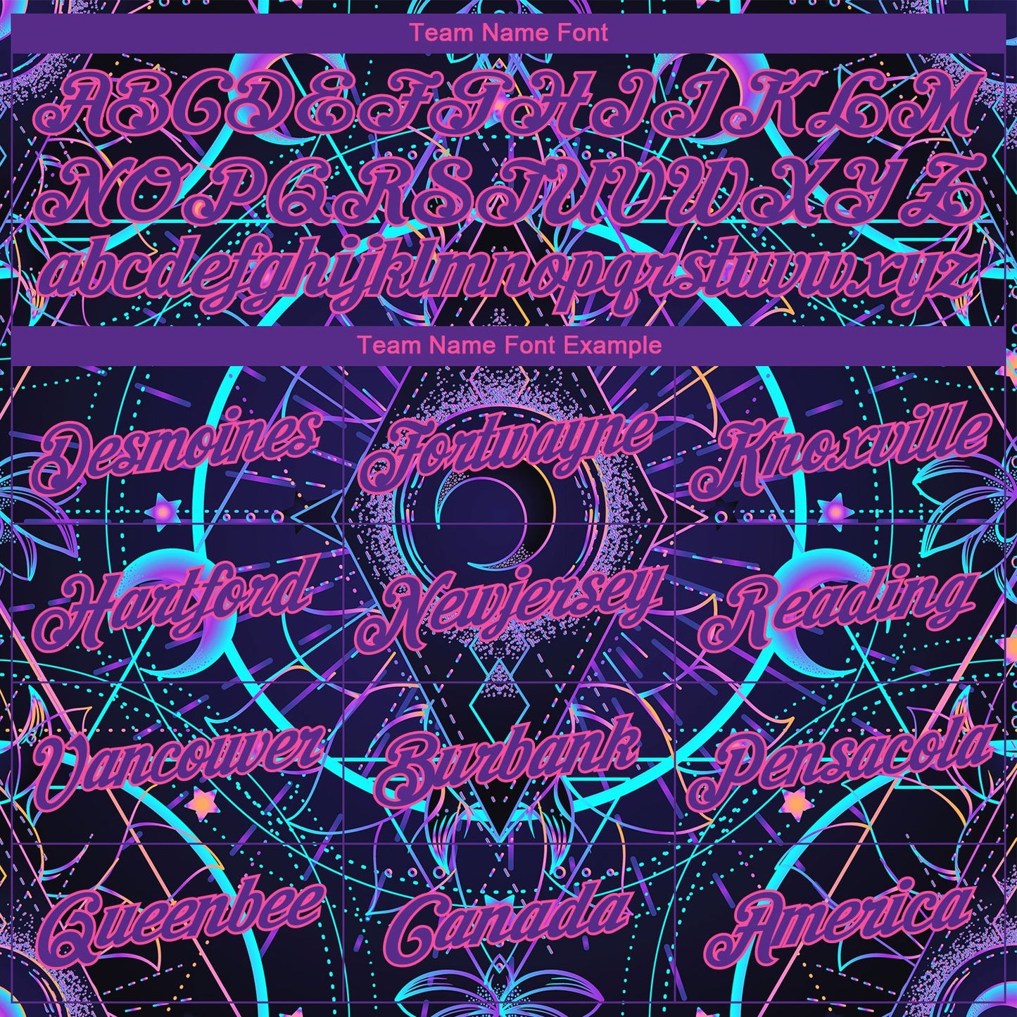 Custom Black Purple-Pink 3D Pattern Design Magic Mushrooms Over Sacred Geometry Psychedelic Hallucination Performance T-Shirt view 3