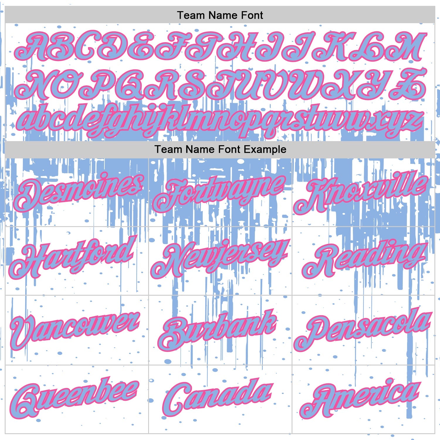 Custom White Light Blue-Pink Dripping Splatter Paint Performance T-Shirt view 3