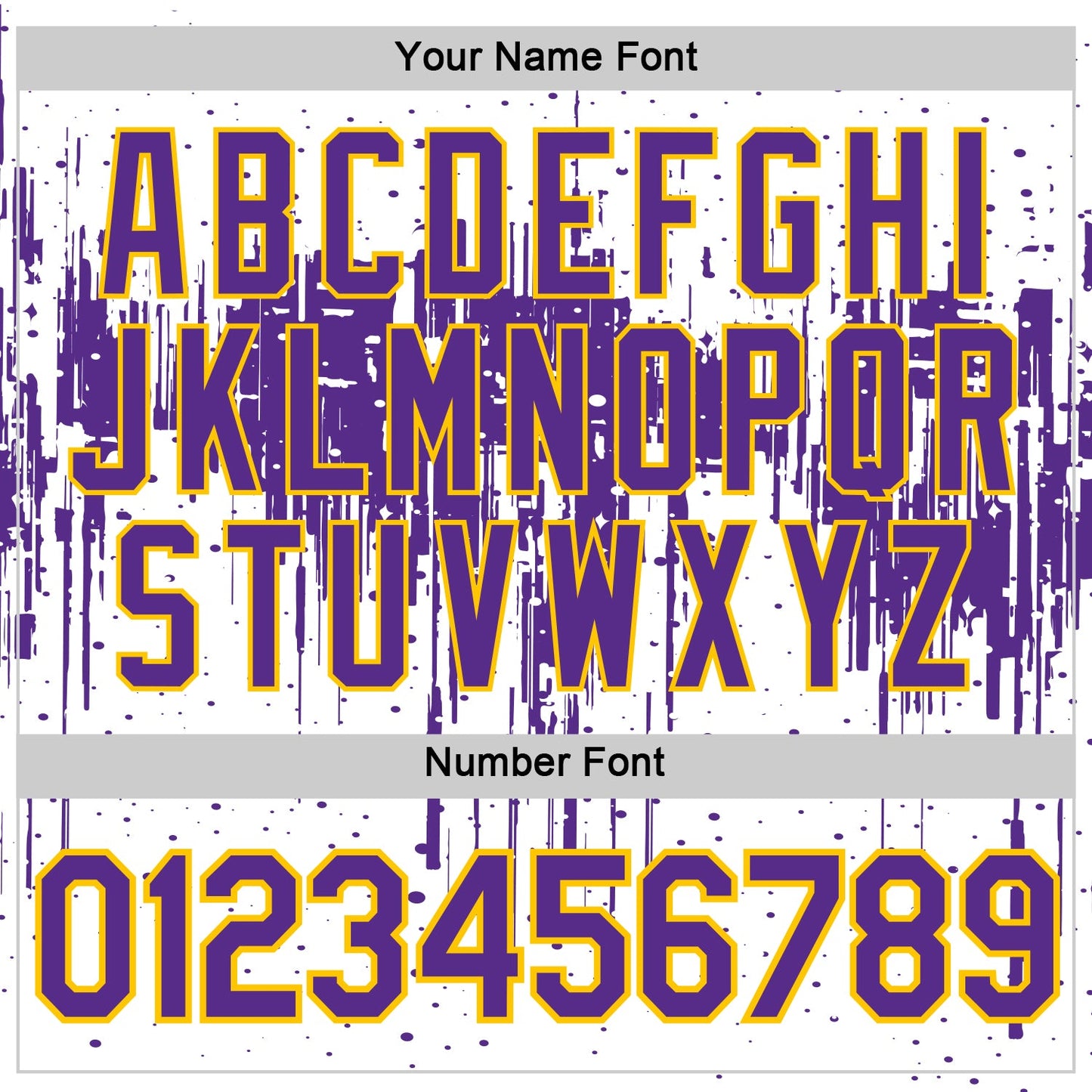 Custom White Purple-Yellow Dripping Splatter Paint Performance T-Shirt view 4