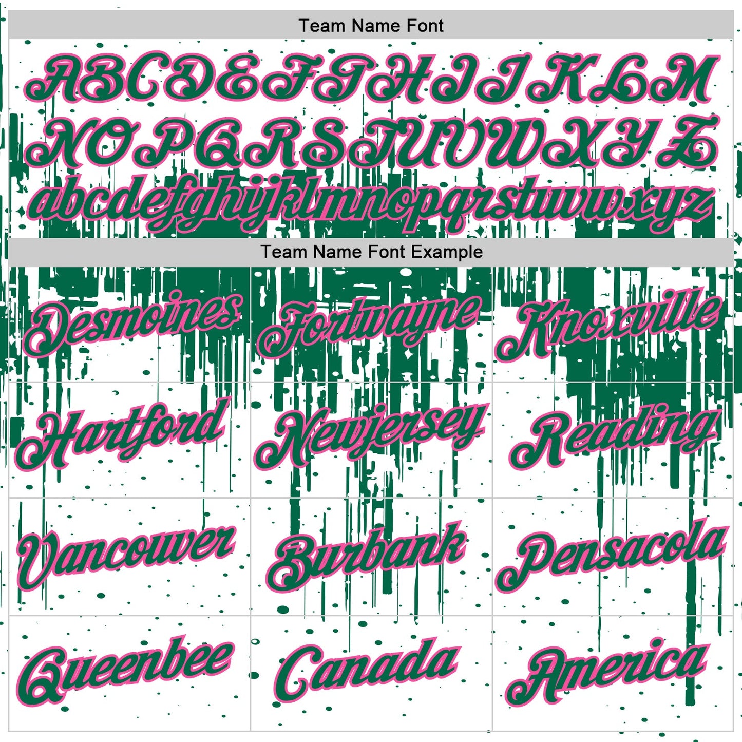 Custom White Kelly Green-Pink Dripping Splatter Paint Performance T-Shirt view 3