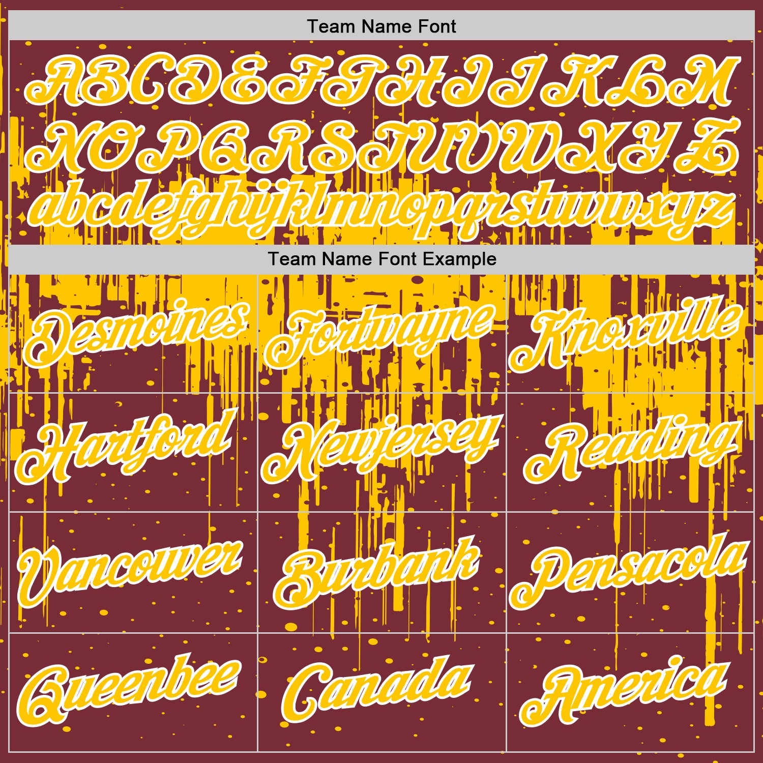 Custom Burgundy Yellow-White Dripping Splatter Paint Performance T-Shirt view 3