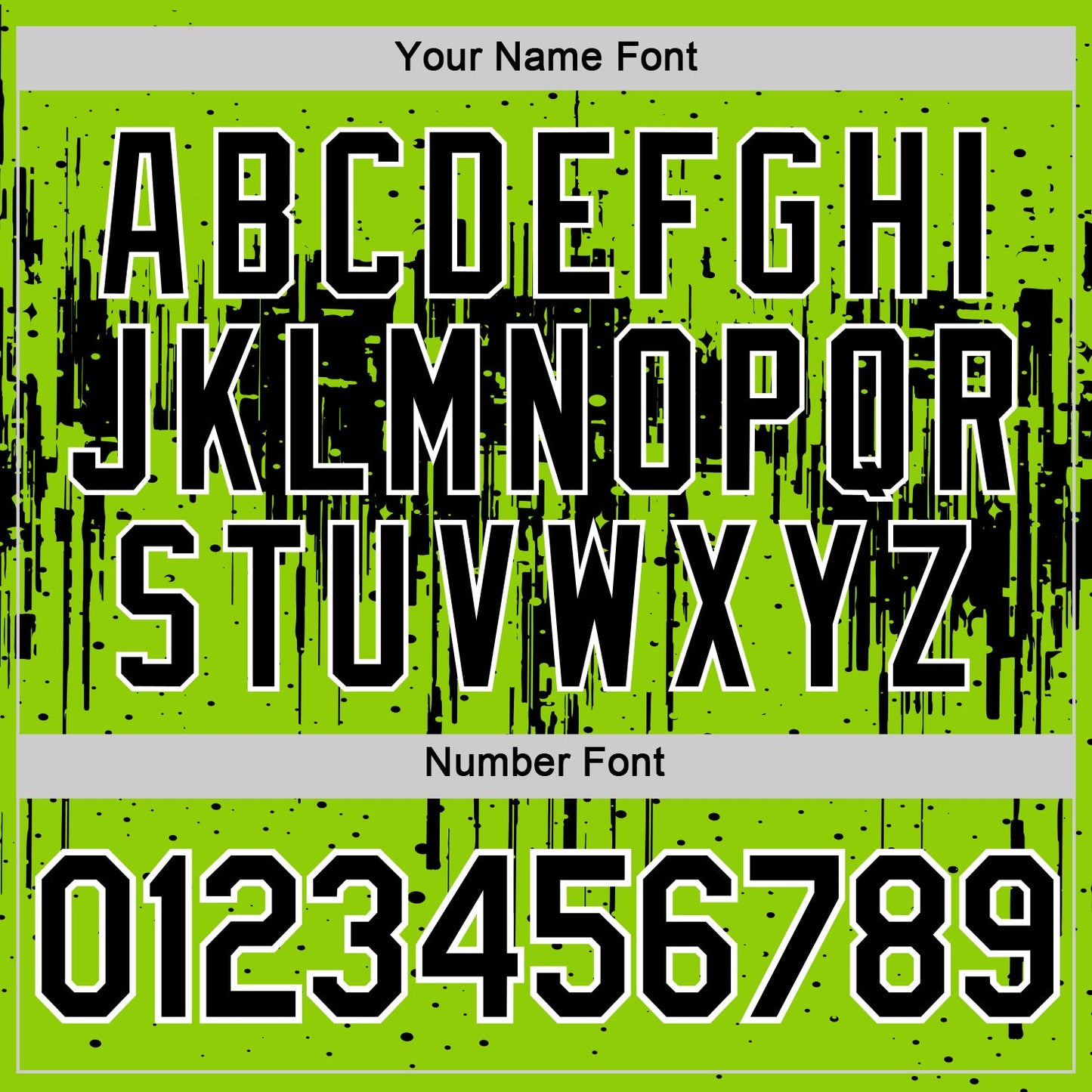 Custom Neon Green Black-White Dripping Splatter Paint Performance T-Shirt view 4