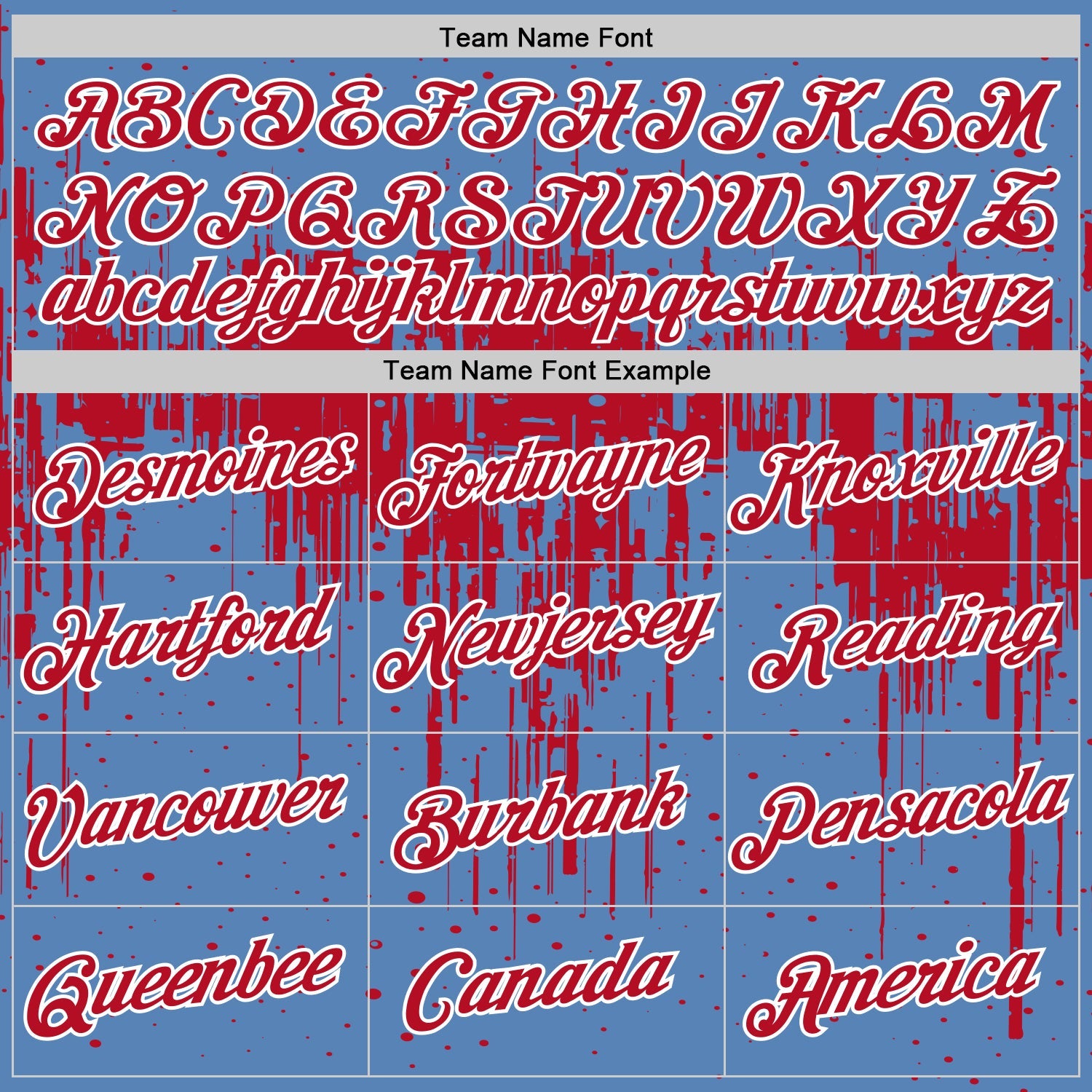 Custom Light Blue Red-White Dripping Splatter Paint Performance T-Shirt view 3