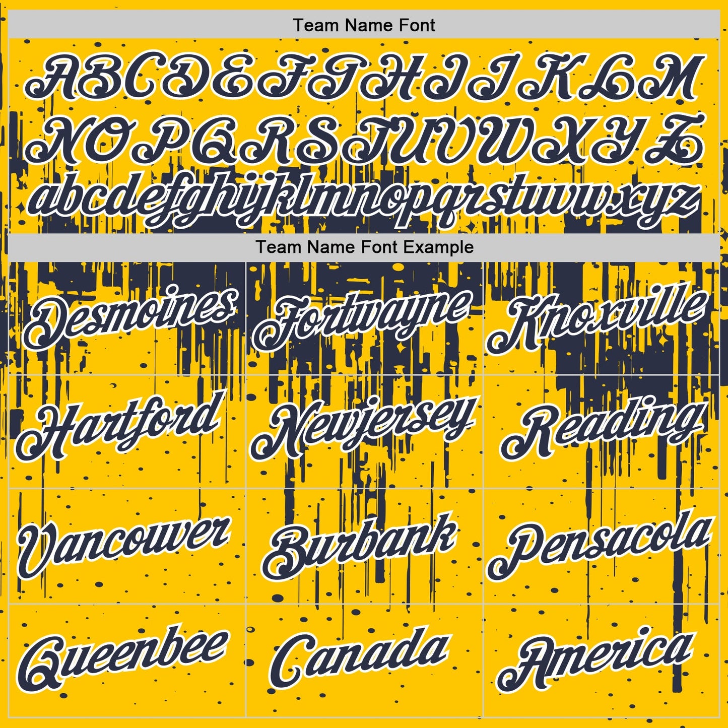 Custom Yellow Navy-White Dripping Splatter Paint Performance T-Shirt view 3