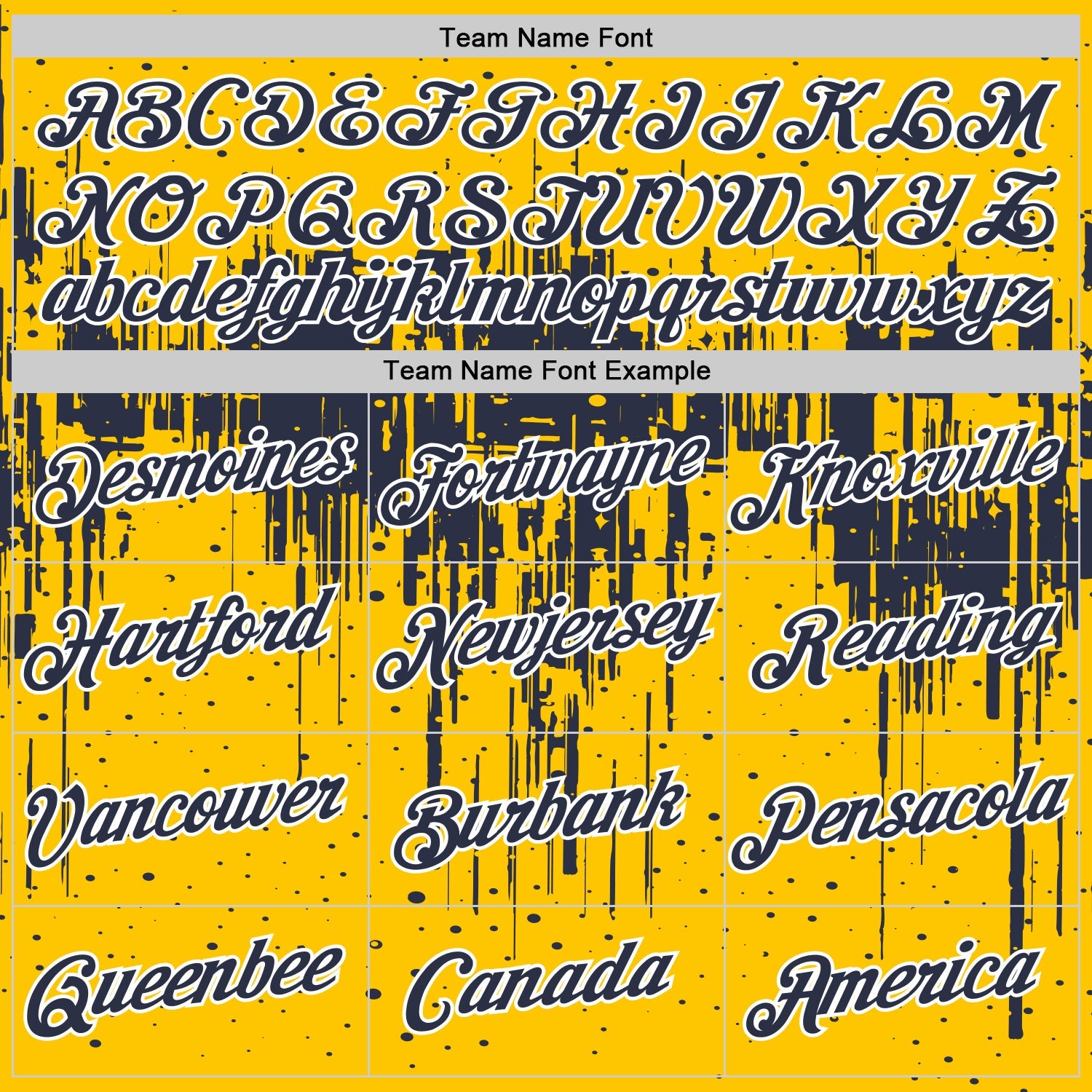 Custom Yellow Navy-White Dripping Splatter Paint Performance T-Shirt view 3