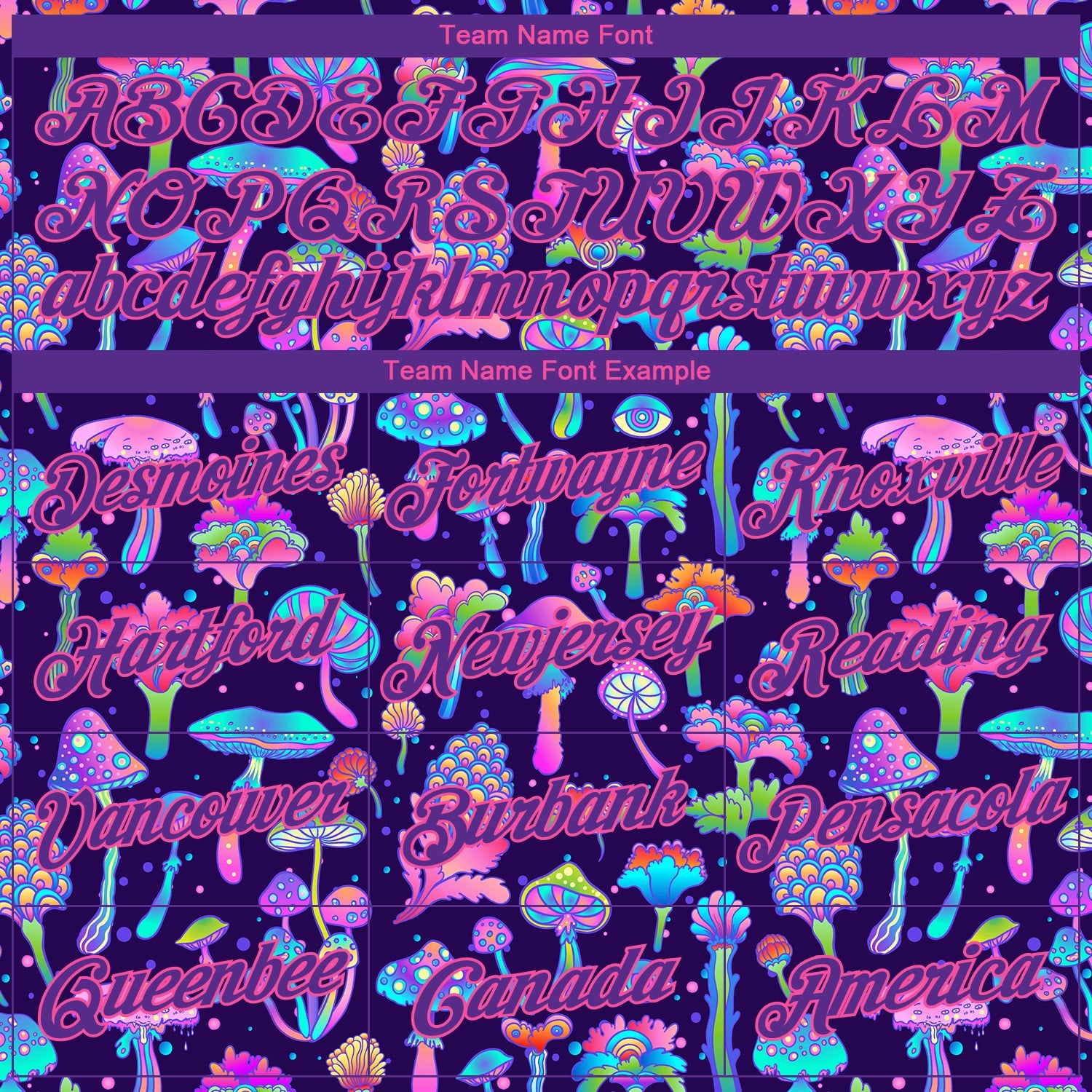 Custom Black Purple-Pink 3D Pattern Design Colorful Flowers And Mushrooms Psychedelic Hallucination Performance T-Shirt view 3