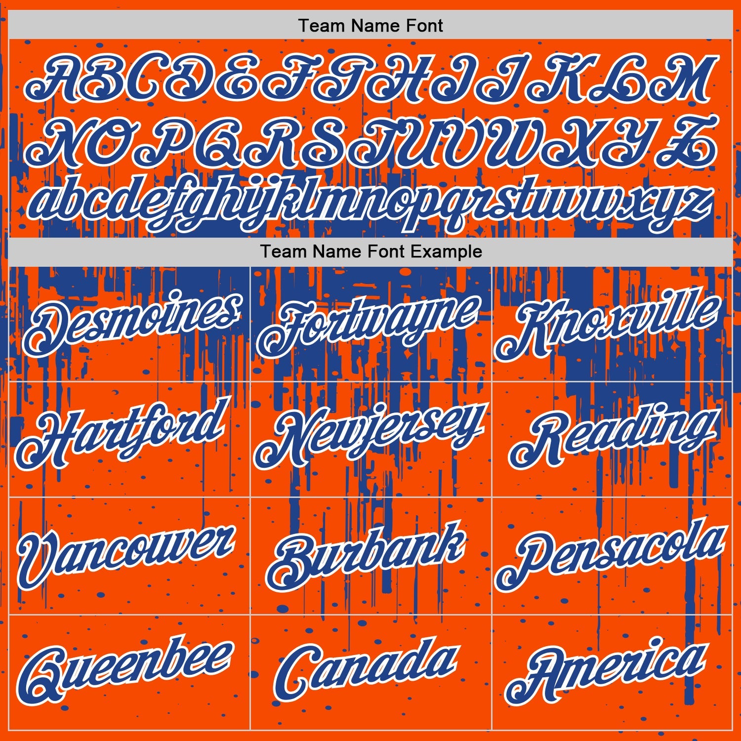 Custom Orange Royal-White Dripping Splatter Paint Performance T-Shirt view 3