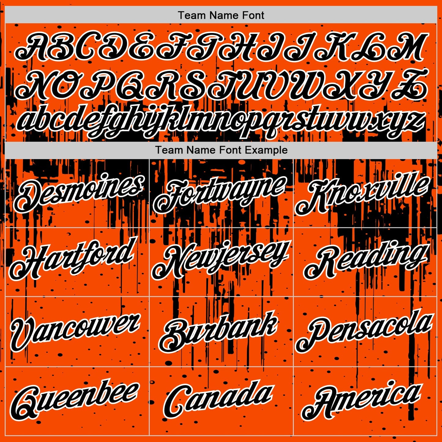 Custom Orange Black-White Dripping Splatter Paint Performance T-Shirt view 3