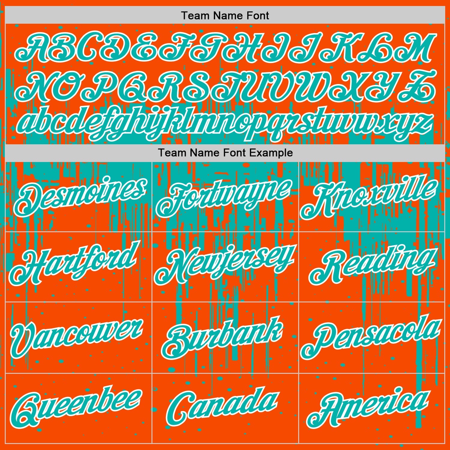 Custom Orange Aqua-White Dripping Splatter Paint Performance T-Shirt view 3