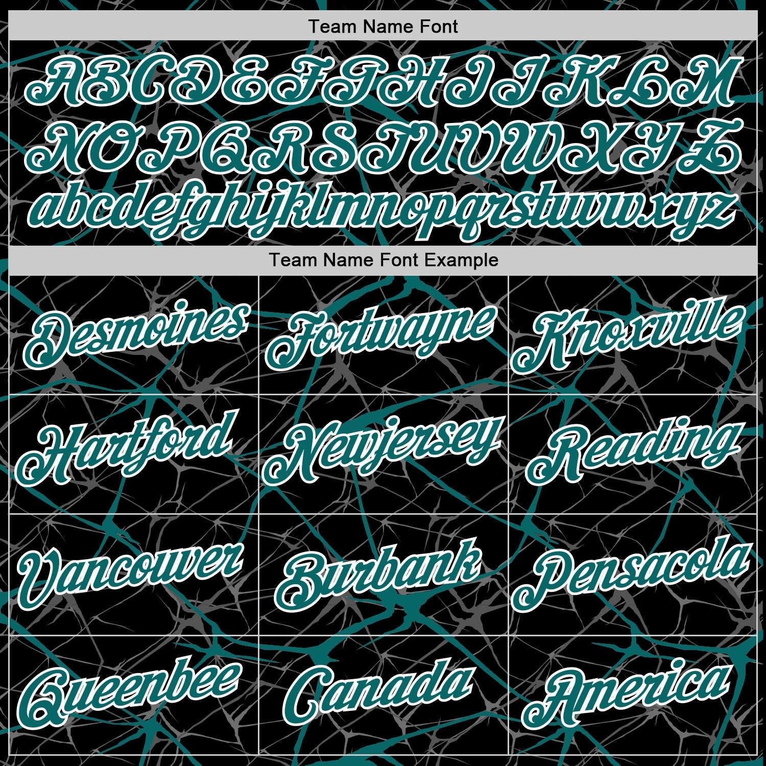 Custom Black Teal Gray-White Abstract Network Crackle Performance T-Shirt view 3