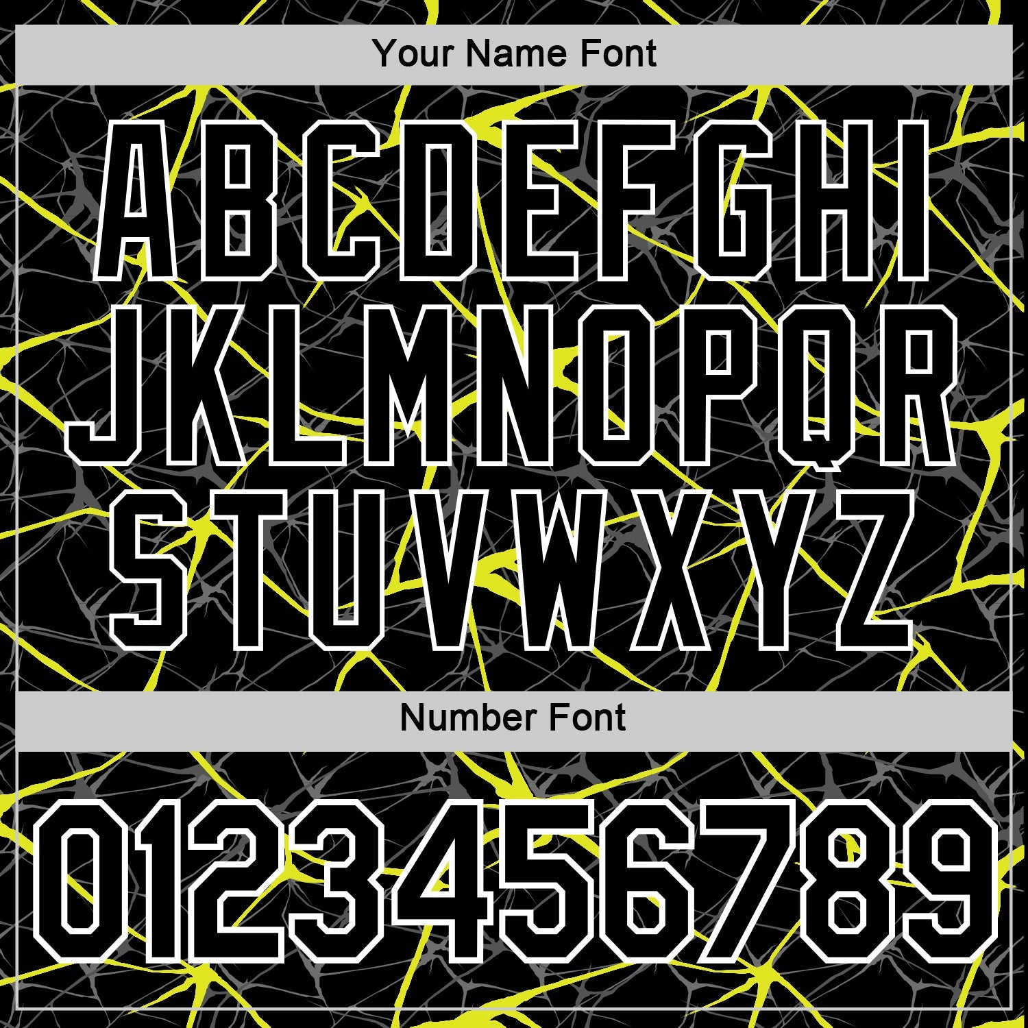 Custom Black Neon Yellow Gray-White Abstract Network Crackle Performance T-Shirt view 4