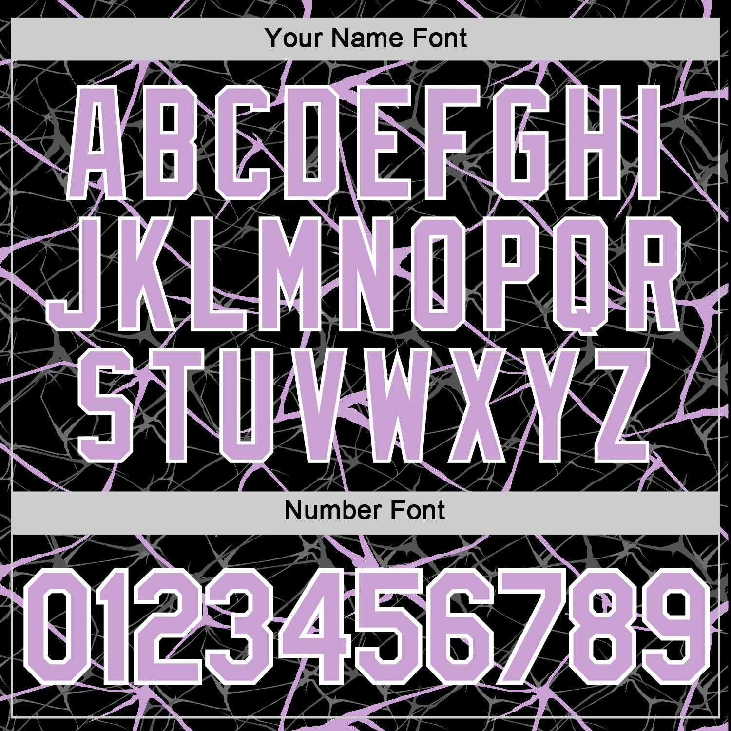 Custom Black Light Purple Gray-White Abstract Network Crackle Performance T-Shirt view 4