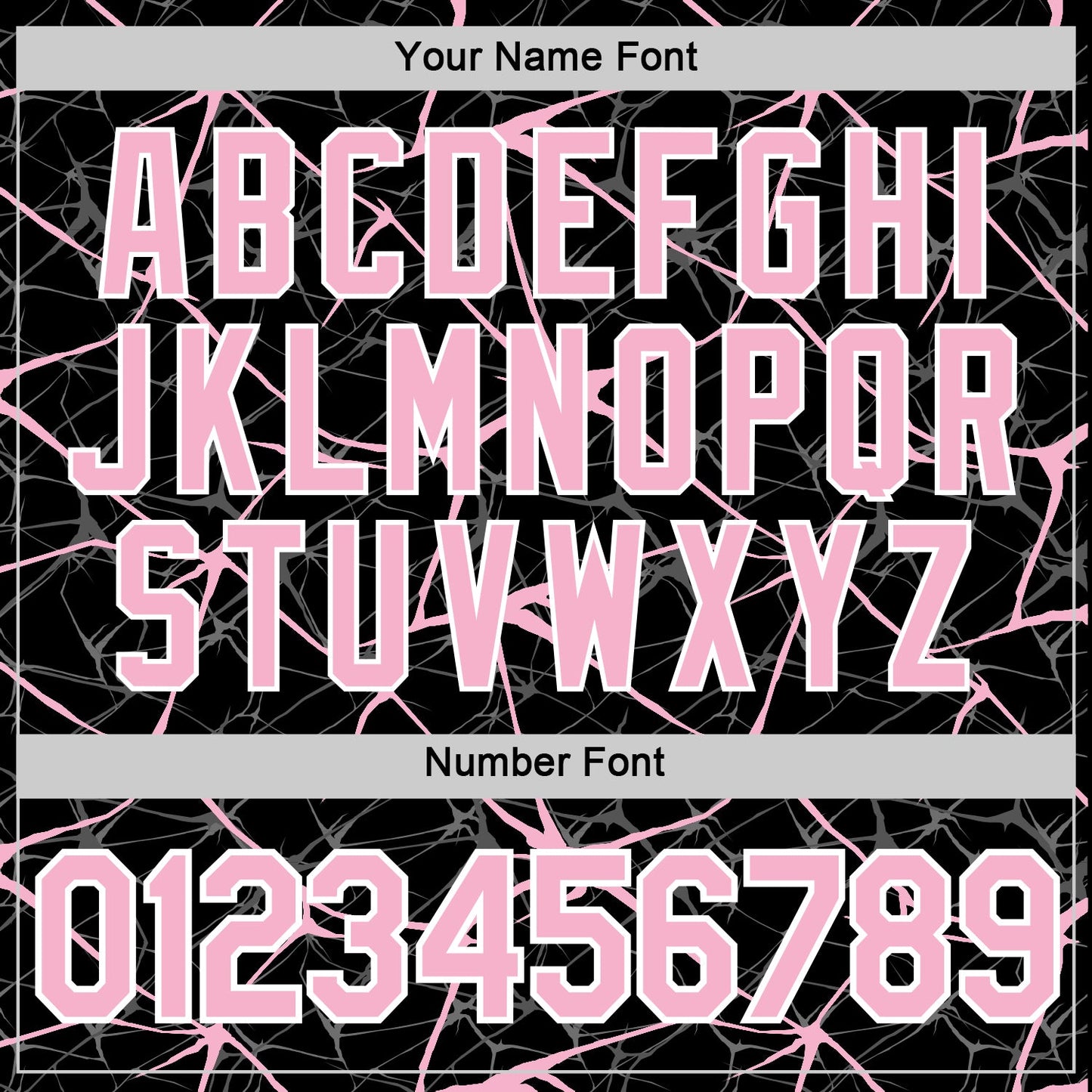 Custom Black Light Pink Gray-White Abstract Network Crackle Performance T-Shirt view 4