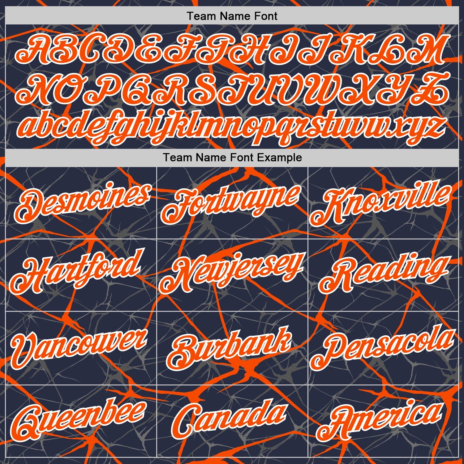 Custom Navy Orange Gray-White Abstract Network Crackle Performance T-Shirt view 3