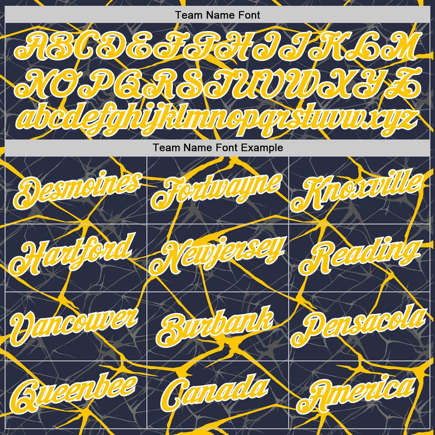 Custom Navy Yellow Gray-White Abstract Network Crackle Performance T-Shirt view 3