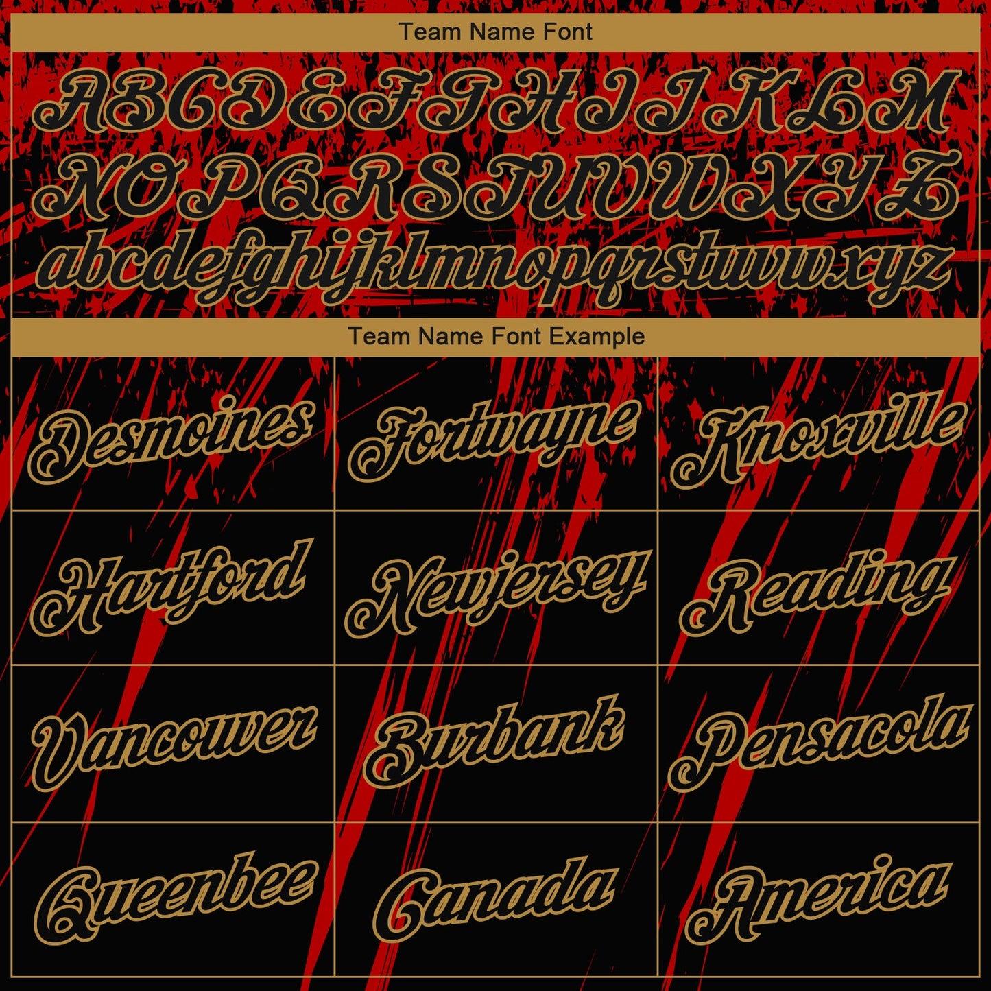 Custom Black Red-Old Gold 3D Pattern Design Performance T-Shirt view 3