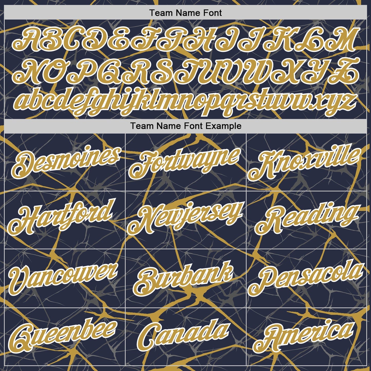 Custom Navy Old Gold Gray-White Abstract Network Crackle Performance T-Shirt view 3