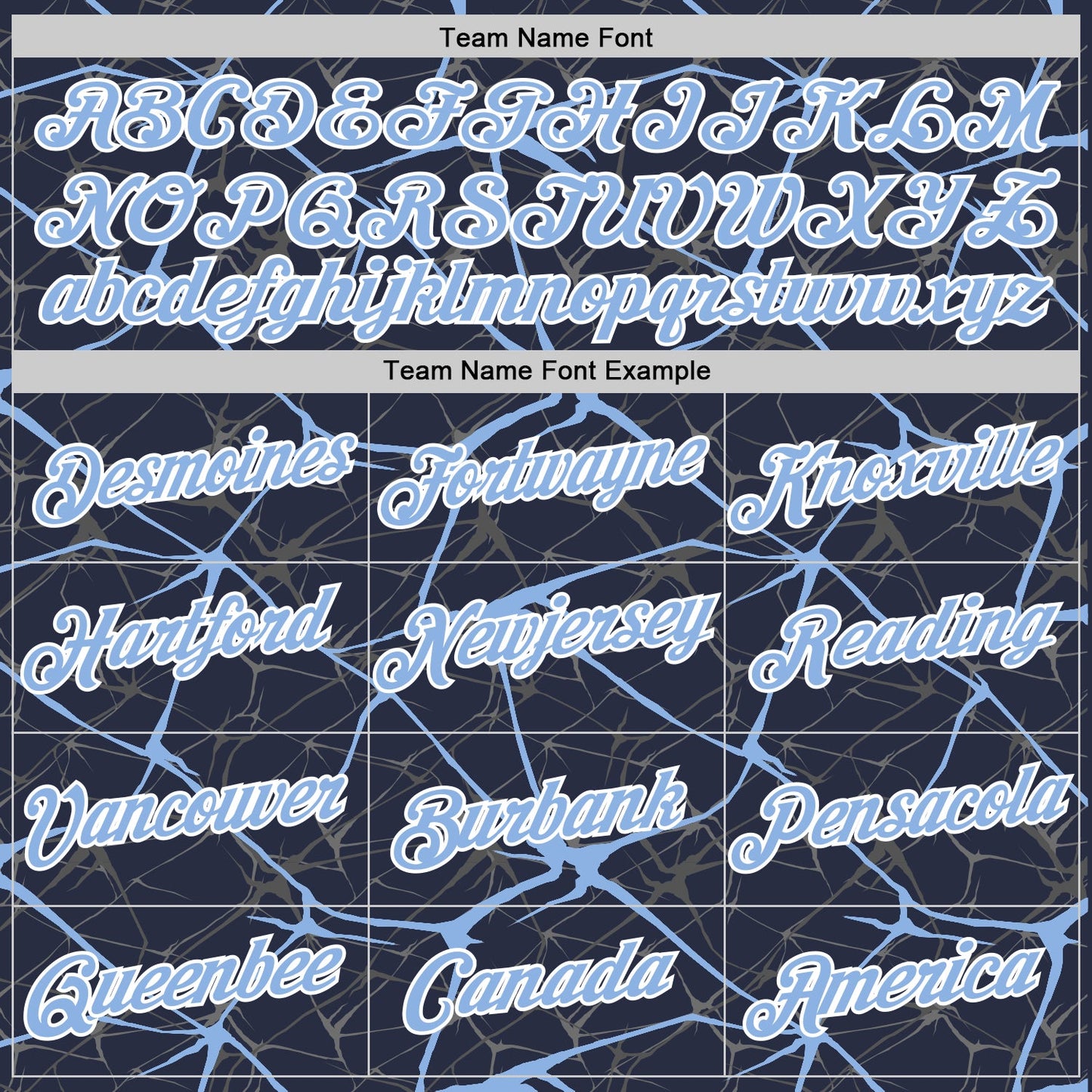 Custom Navy Light Blue Gray-White Abstract Network Crackle Performance T-Shirt view 3