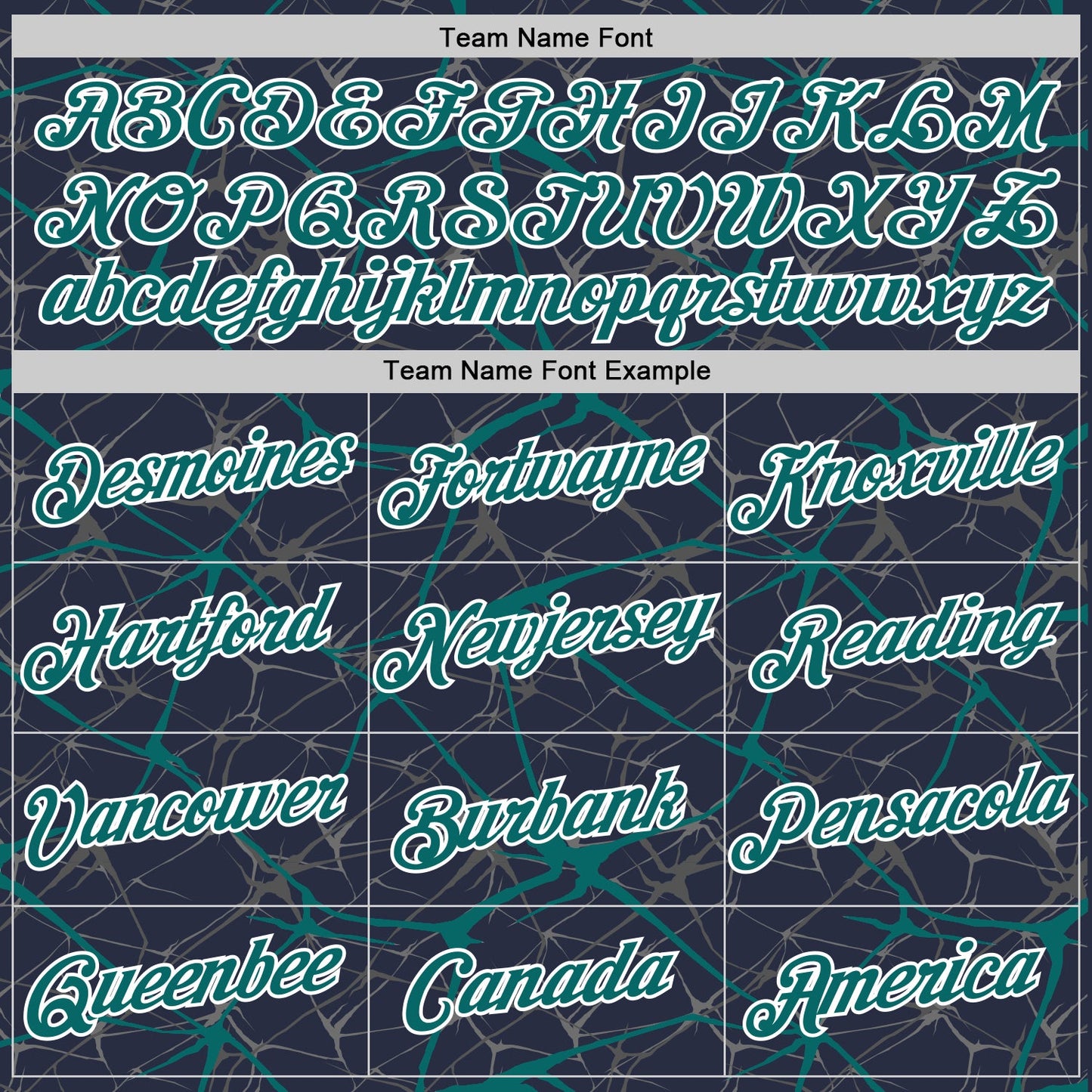 Custom Navy Teal Gray-White Abstract Network Crackle Performance T-Shirt view 3