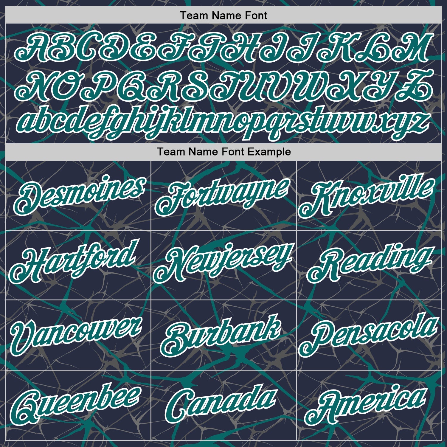 Custom Navy Teal Gray-White Abstract Network Crackle Performance T-Shirt view 3