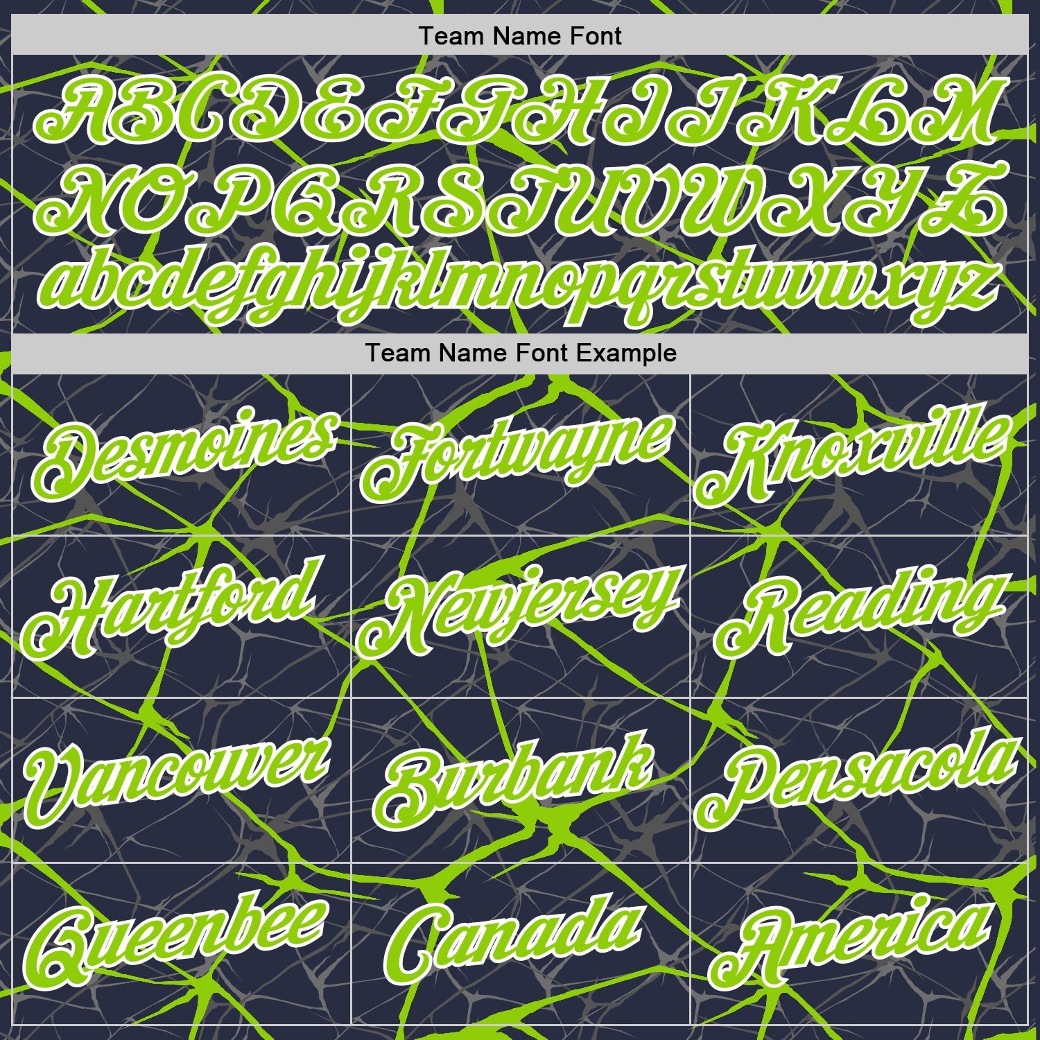 Custom Navy Neon Green Gray-White Abstract Network Crackle Performance T-Shirt view 3