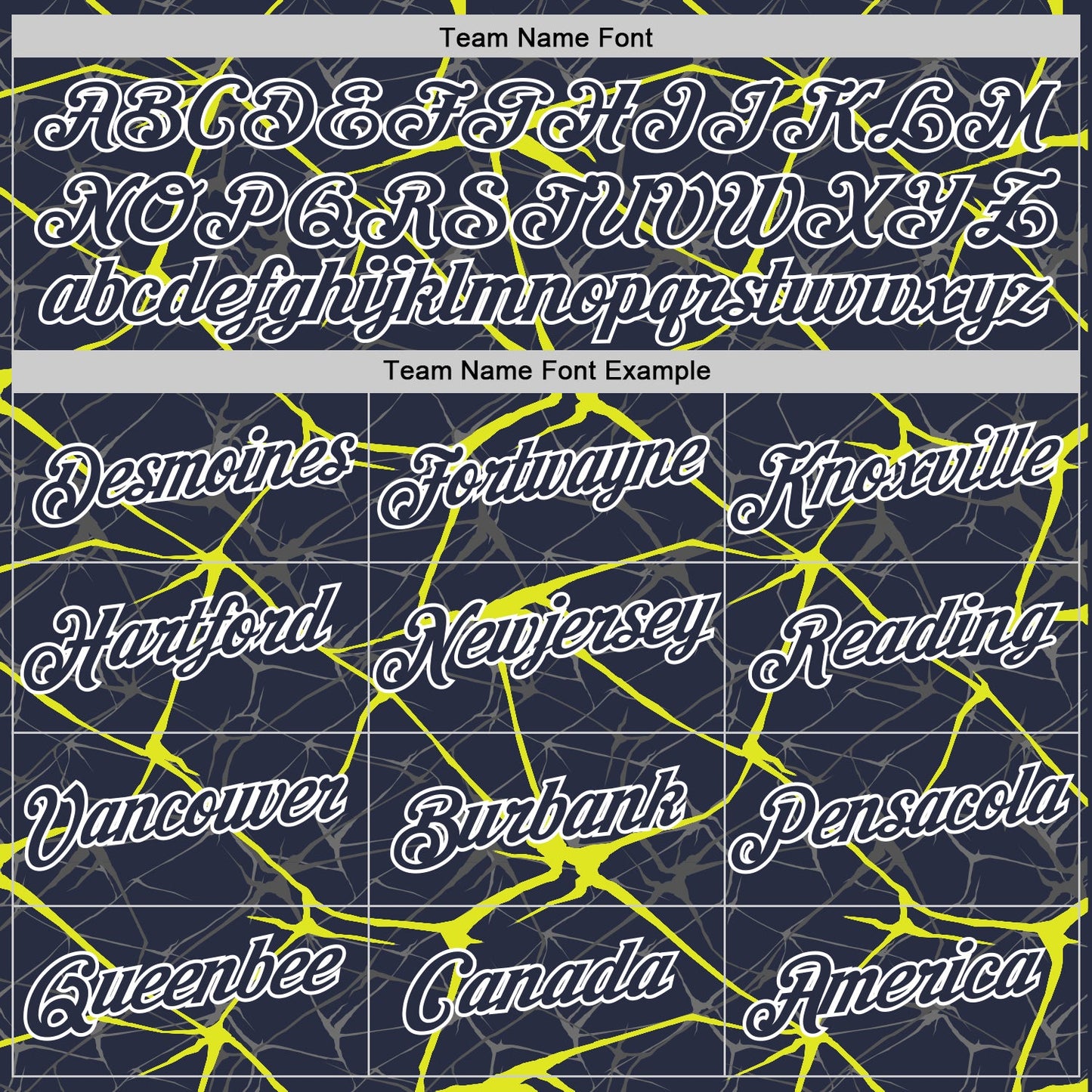 Custom Navy Neon Yellow Gray-White Abstract Network Crackle Performance T-Shirt view 3