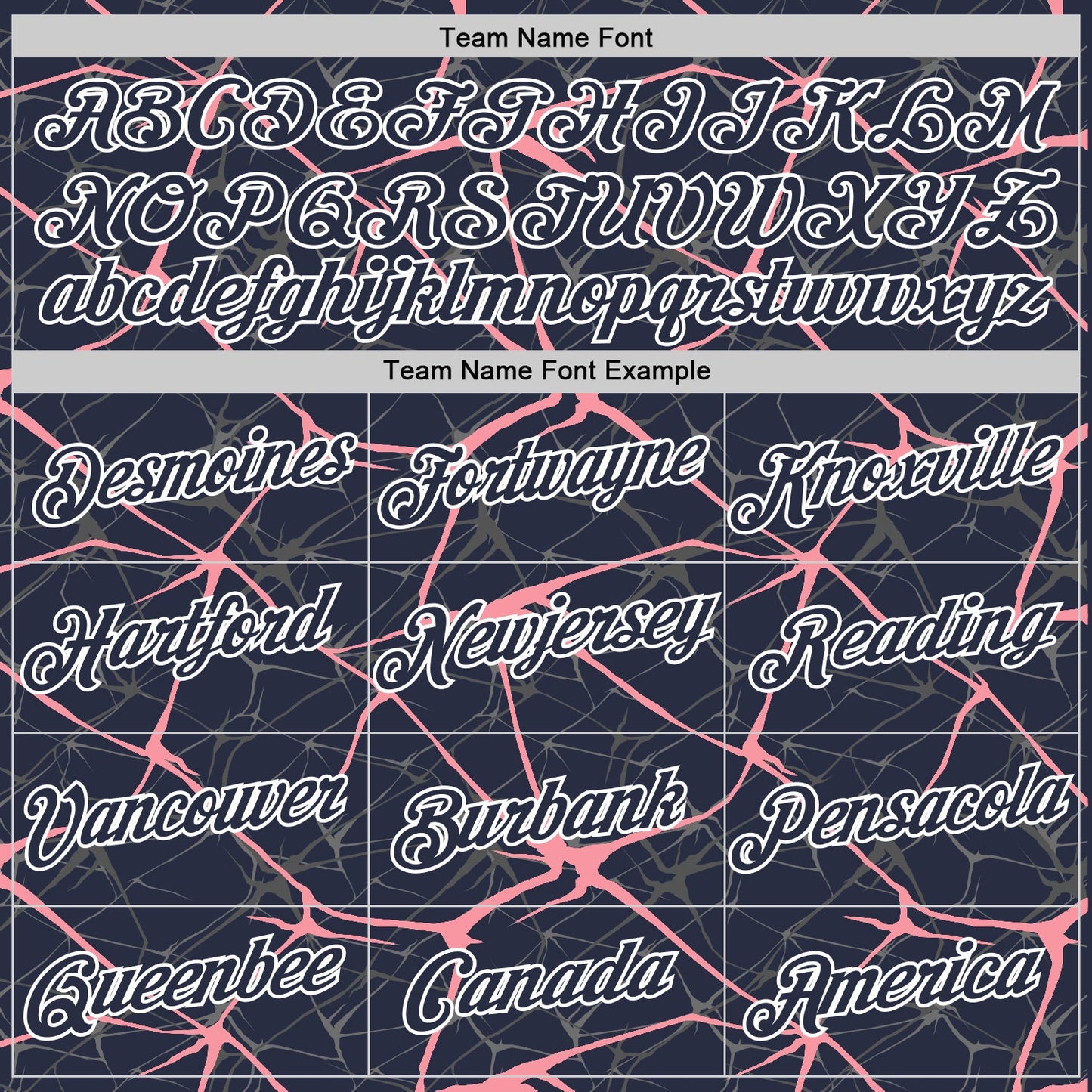Custom Navy Medium Pink Gray-White Abstract Network Crackle Performance T-Shirt view 3