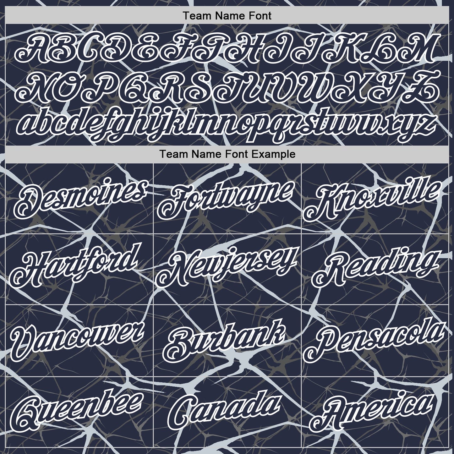 Custom Navy Silver Gray-White Abstract Network Crackle Performance T-Shirt view 3