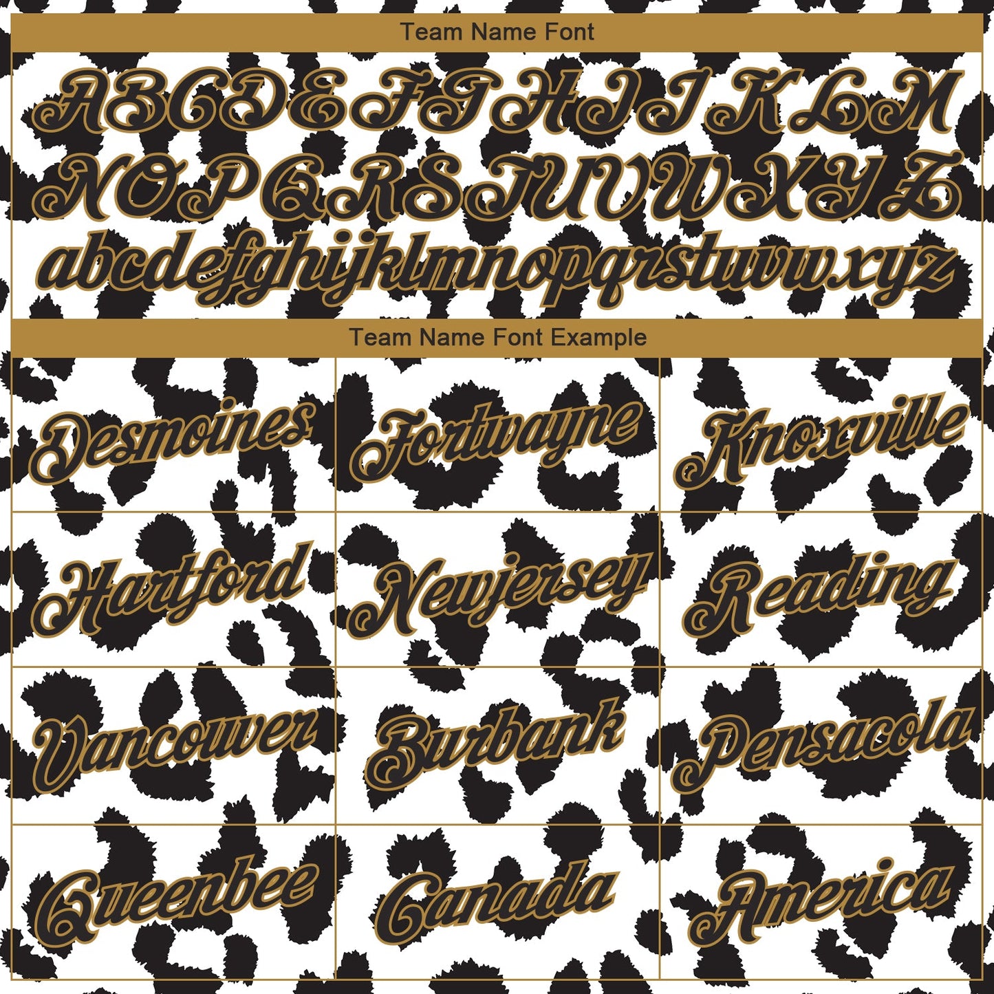Custom White Black-Old Gold 3D Pattern Design Leopard Performance T-Shirt view 3