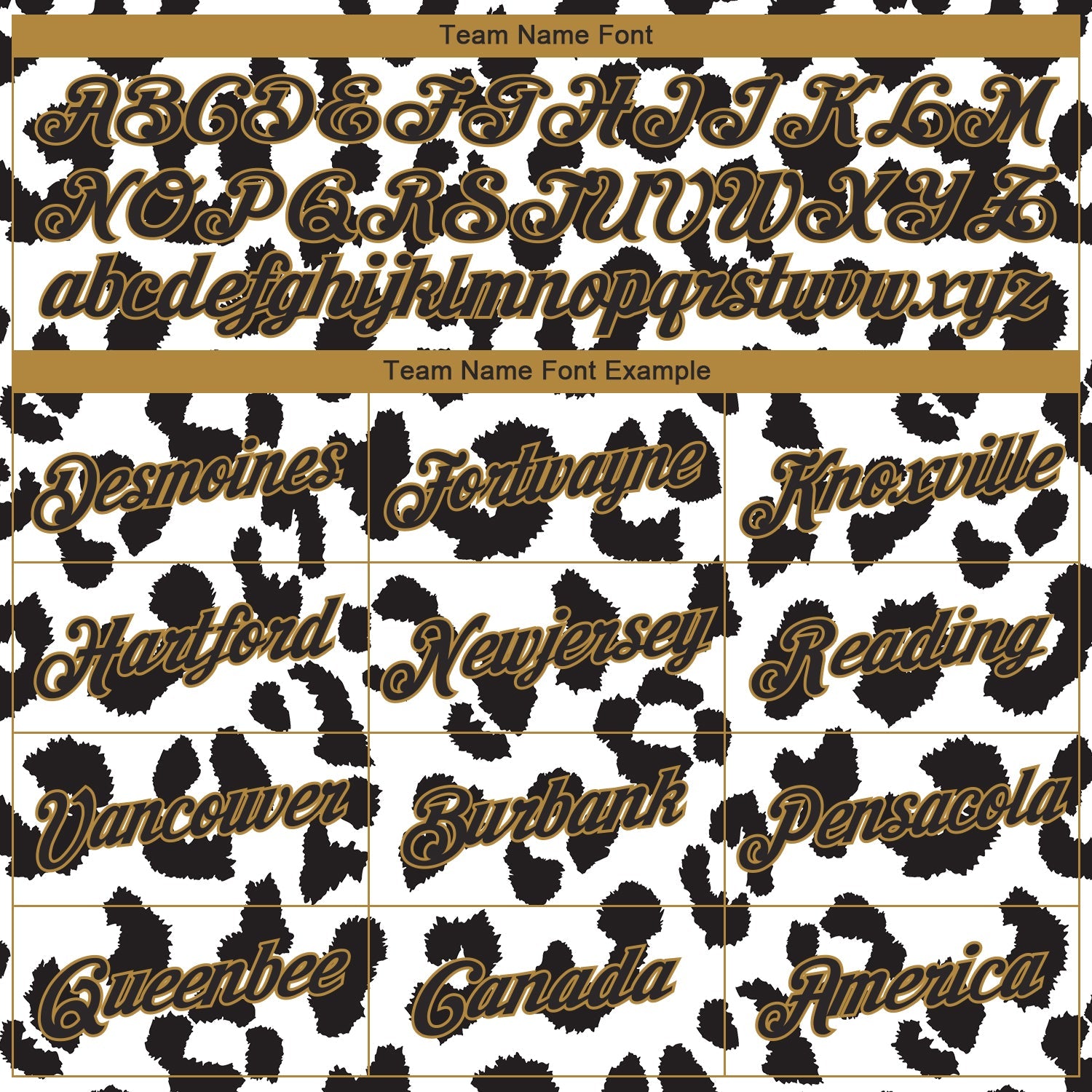 Custom White Black-Old Gold 3D Pattern Design Leopard Performance T-Shirt view 3