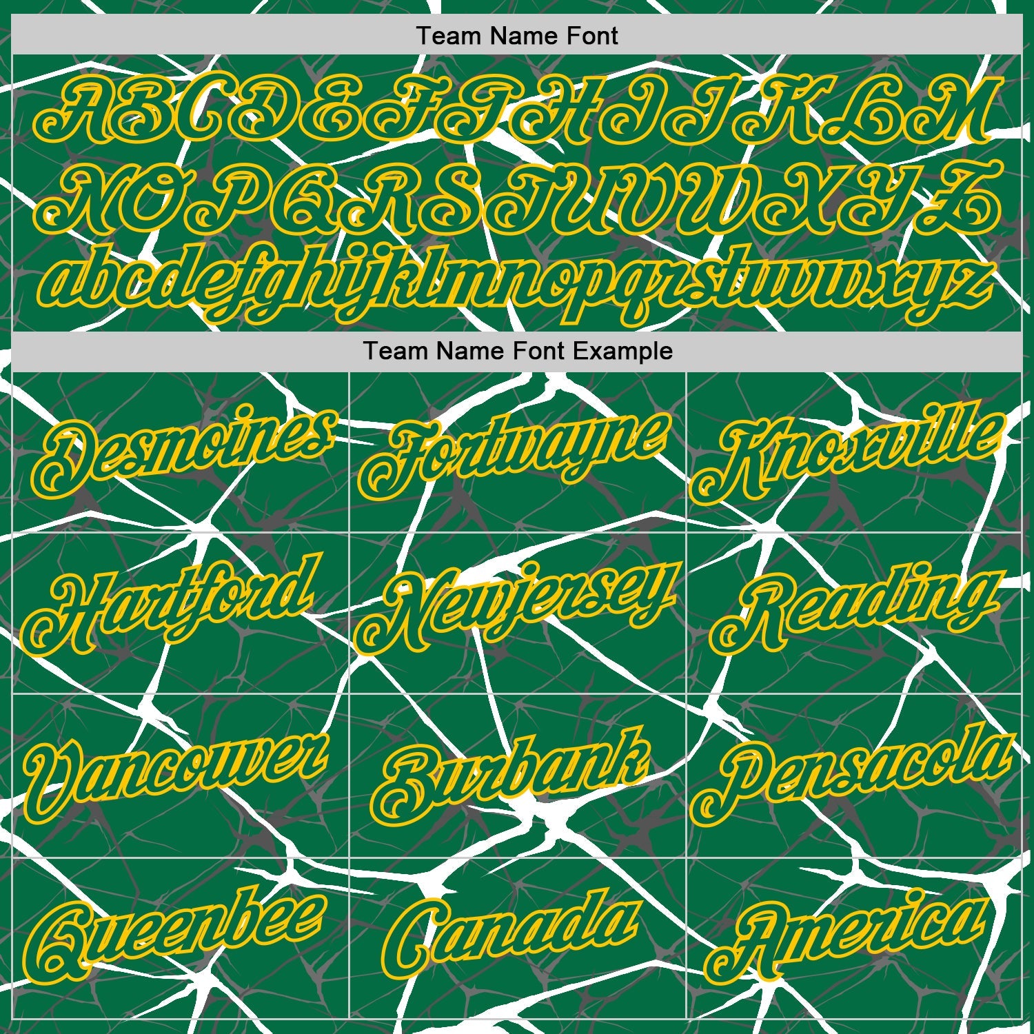 Custom Kelly Green White Gray-Yellow Abstract Network Crackle Performance T-Shirt view 3