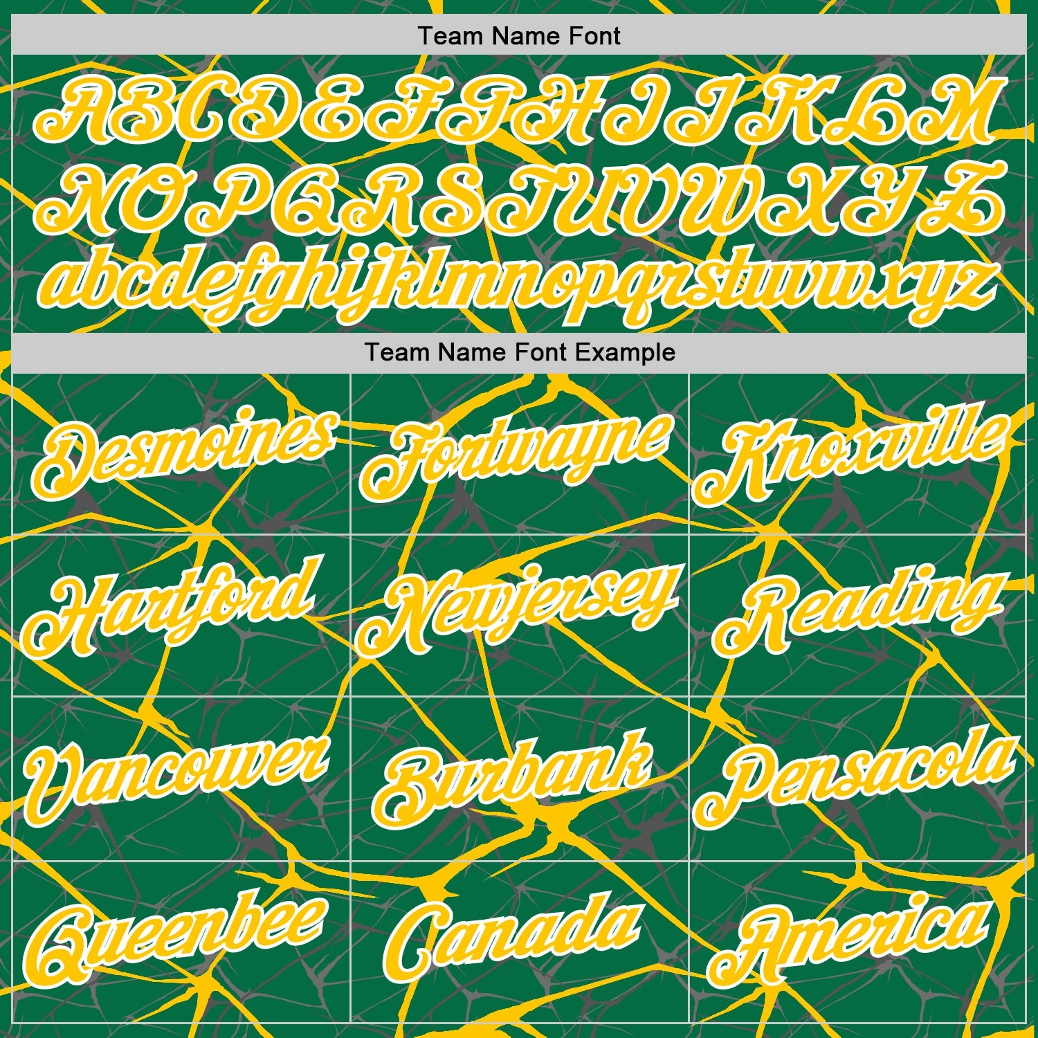 Custom Kelly Green Yellow Gray-White Abstract Network Crackle Performance T-Shirt view 3