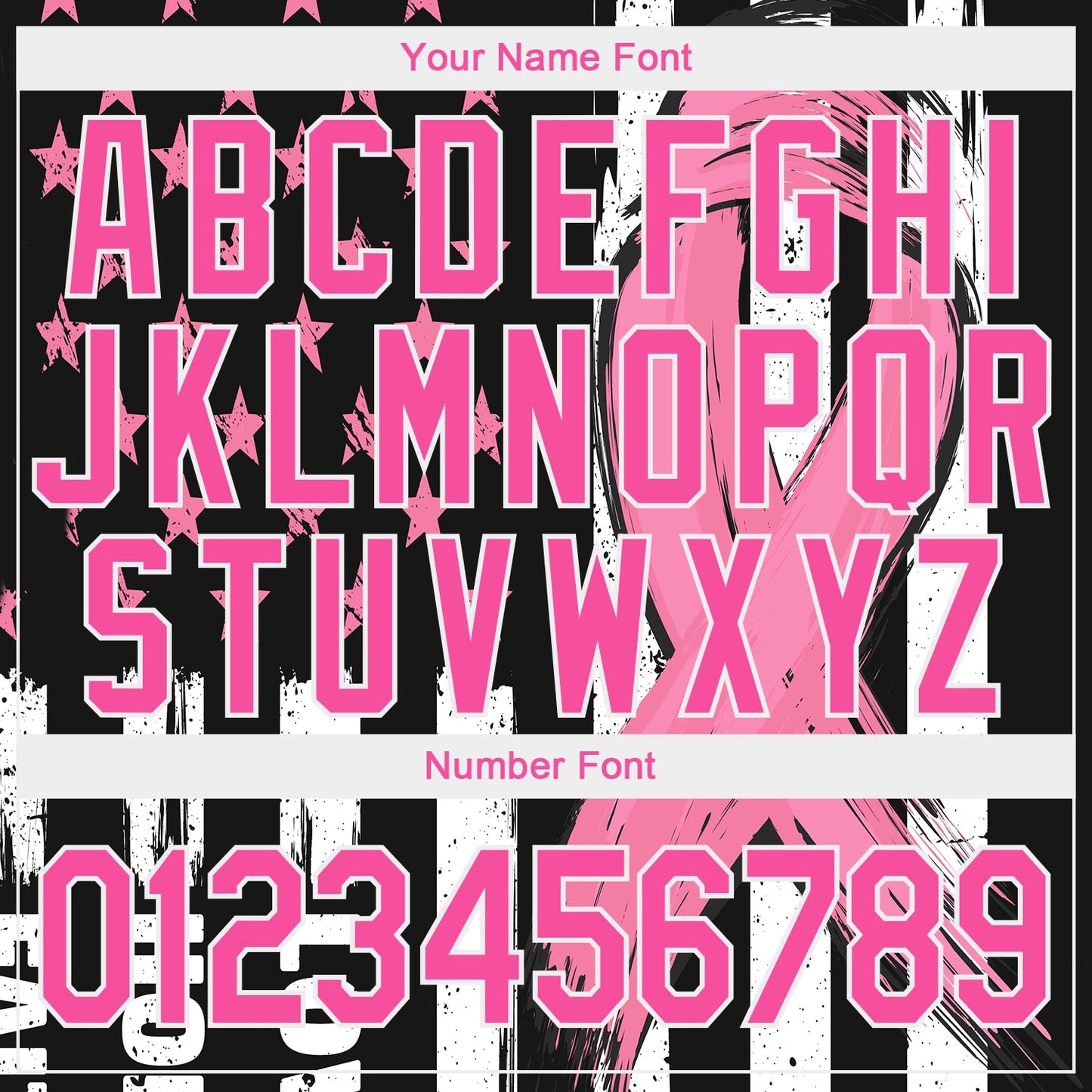 Custom Black Pink-White 3D Pattern Design American Flag With Pink Ribbon Breast Cancer Awareness Month Women Health Care Support Performance T-Shirt view 4