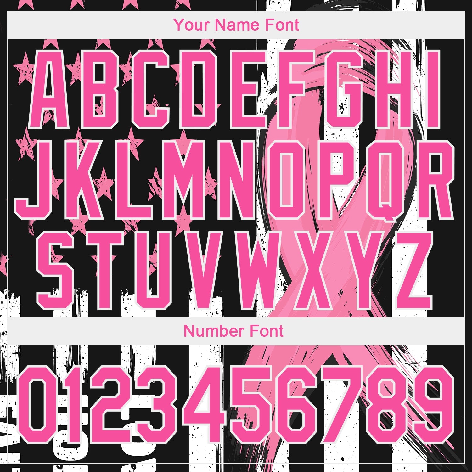 Custom Black Pink-White 3D Pattern Design American Flag With Pink Ribbon Breast Cancer Awareness Month Women Health Care Support Performance T-Shirt view 4