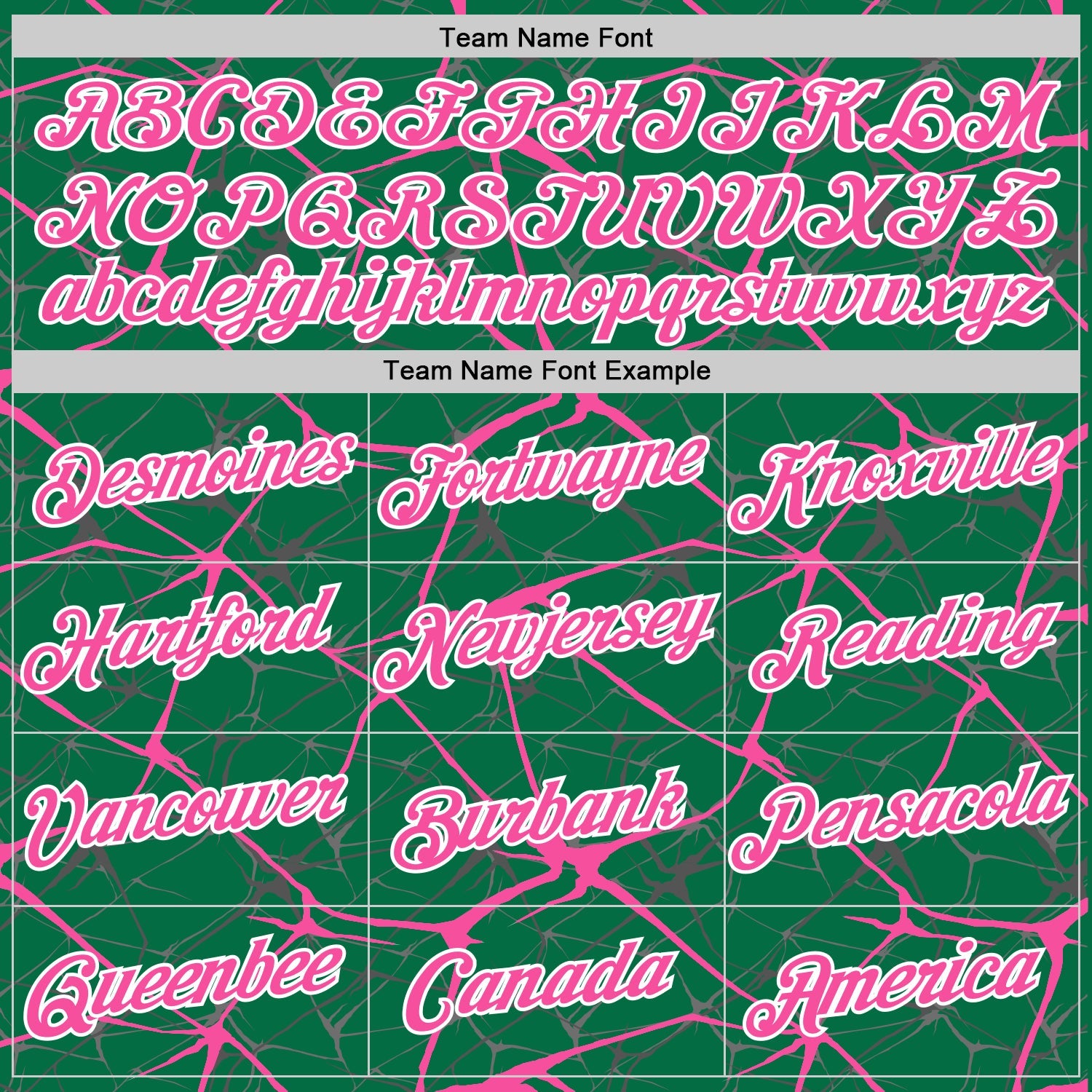 Custom Kelly Green Pink Gray-White Abstract Network Crackle Performance T-Shirt view 3