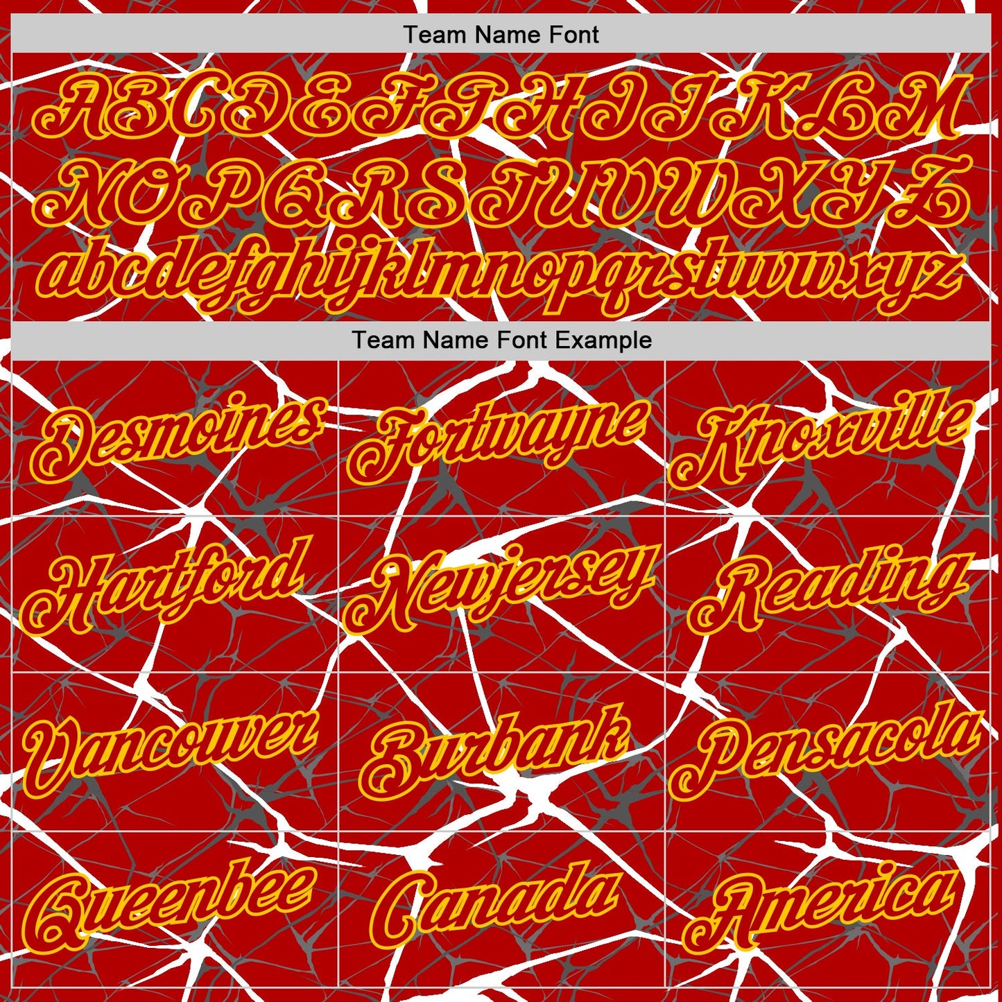 Custom Red White Gray-Yellow Abstract Network Crackle Performance T-Shirt view 3