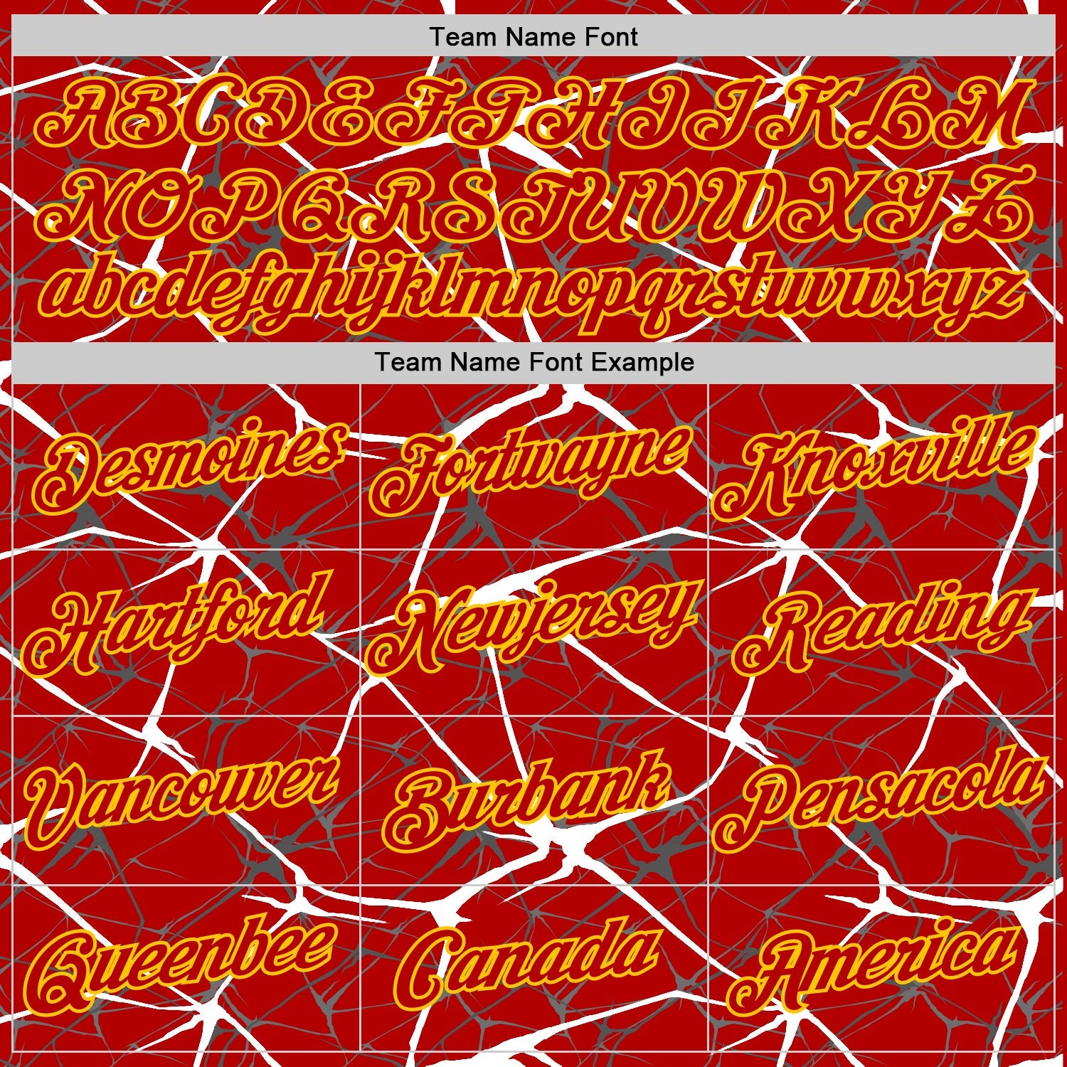Custom Red White Gray-Yellow Abstract Network Crackle Performance T-Shirt view 3