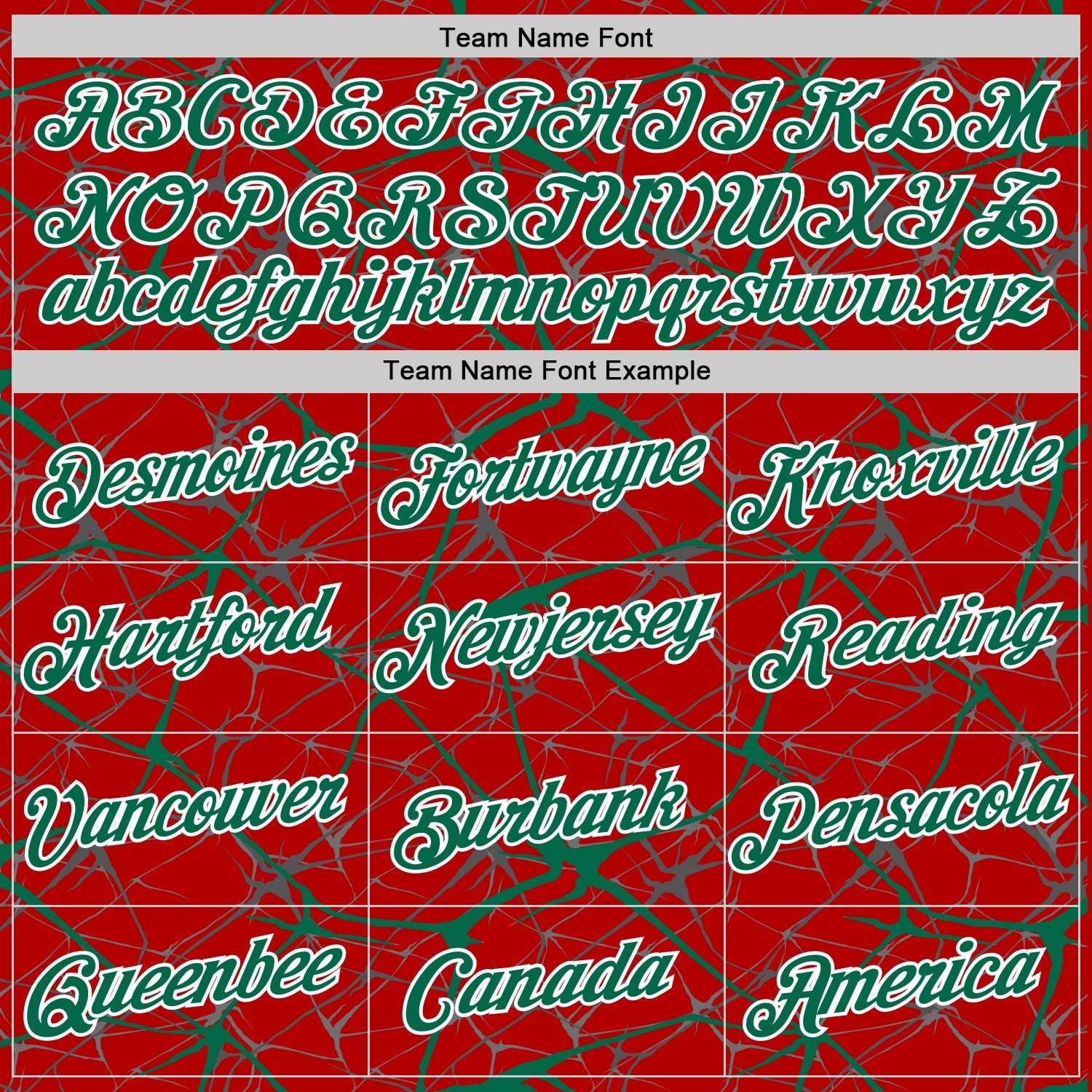 Custom Red Kelly Green Gray-White Abstract Network Crackle Performance T-Shirt view 3