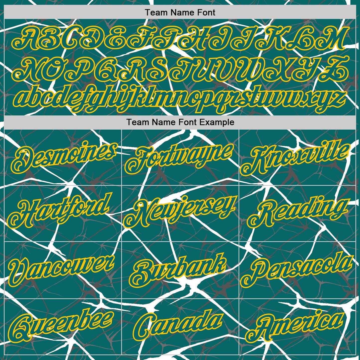 Custom Teal White Gray-Yellow Abstract Network Crackle Performance T-Shirt view 3