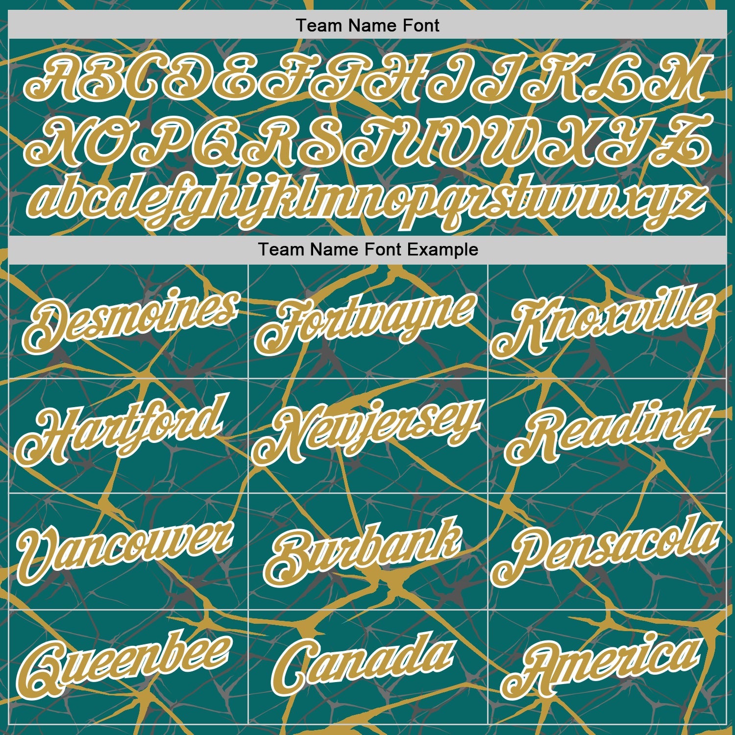 Custom Teal Old Gold Gray-White Abstract Network Crackle Performance T-Shirt view 3