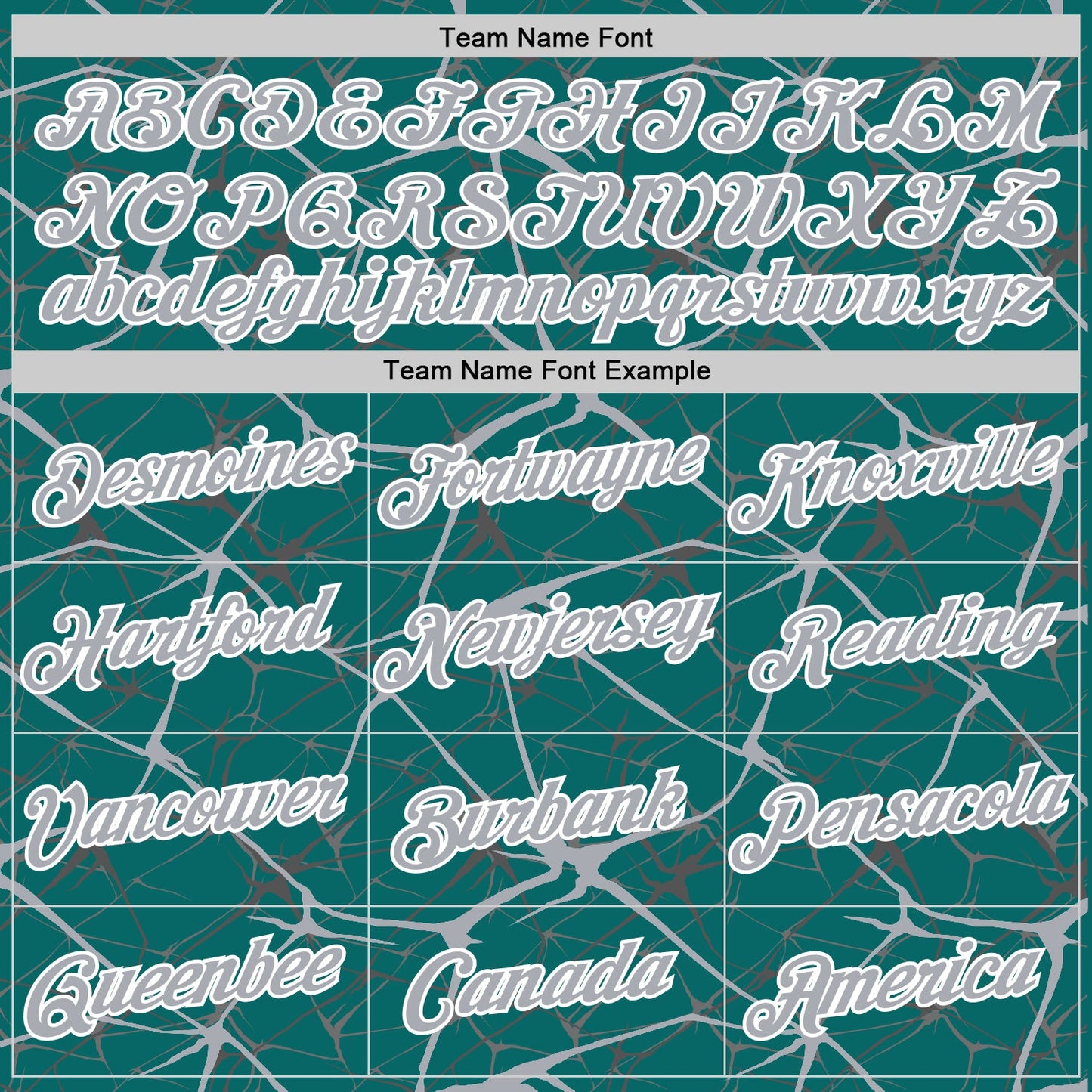 Custom Teal Gray-White Abstract Network Crackle Performance T-Shirt view 3