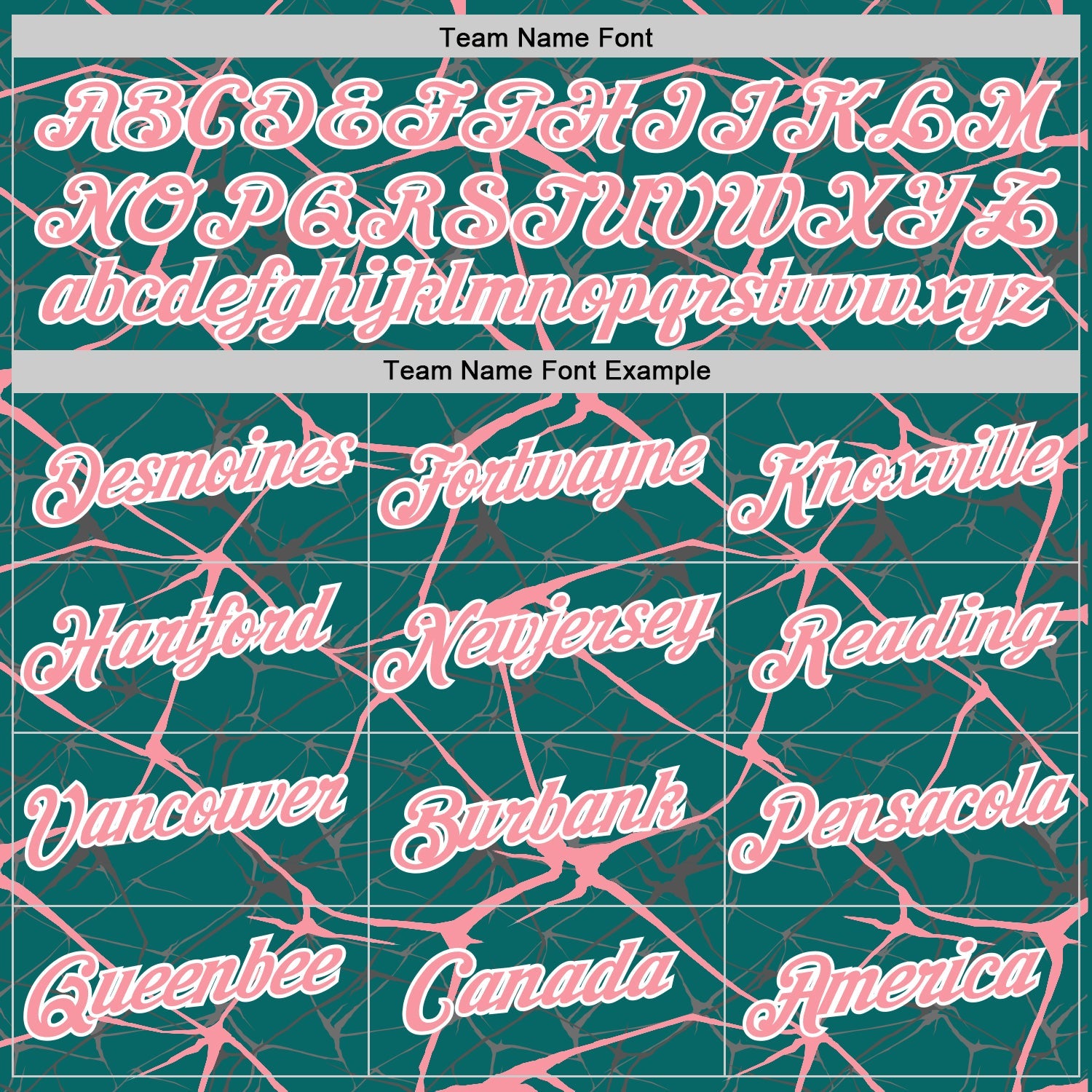 Custom Teal Medium Pink Gray-White Abstract Network Crackle Performance T-Shirt view 3