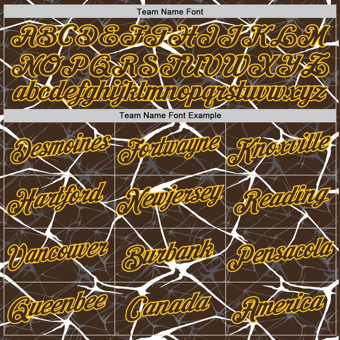 Custom Brown White Gray-Yellow Abstract Network Crackle Performance T-Shirt view 3