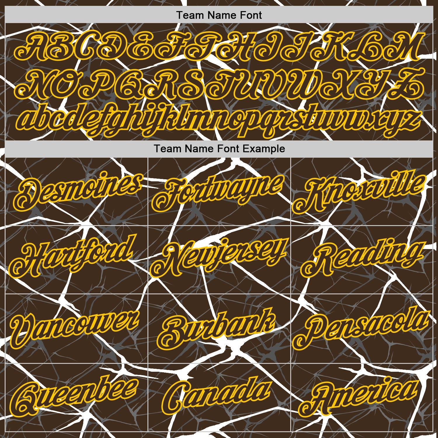 Custom Brown White Gray-Yellow Abstract Network Crackle Performance T-Shirt view 3