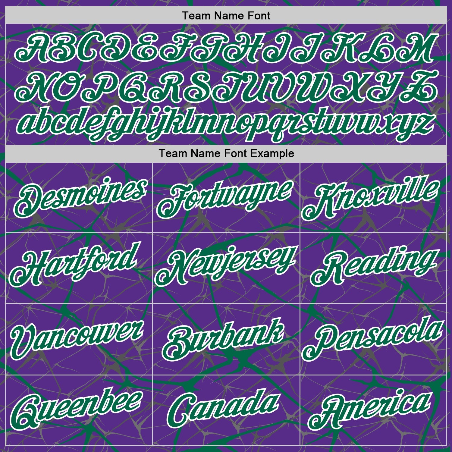 Custom Purple Kelly Green Gray-White Abstract Network Crackle Performance T-Shirt view 3